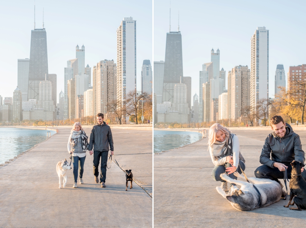 Chicago-North-Avenue-Beach-Sunrise-Engagement-Photography