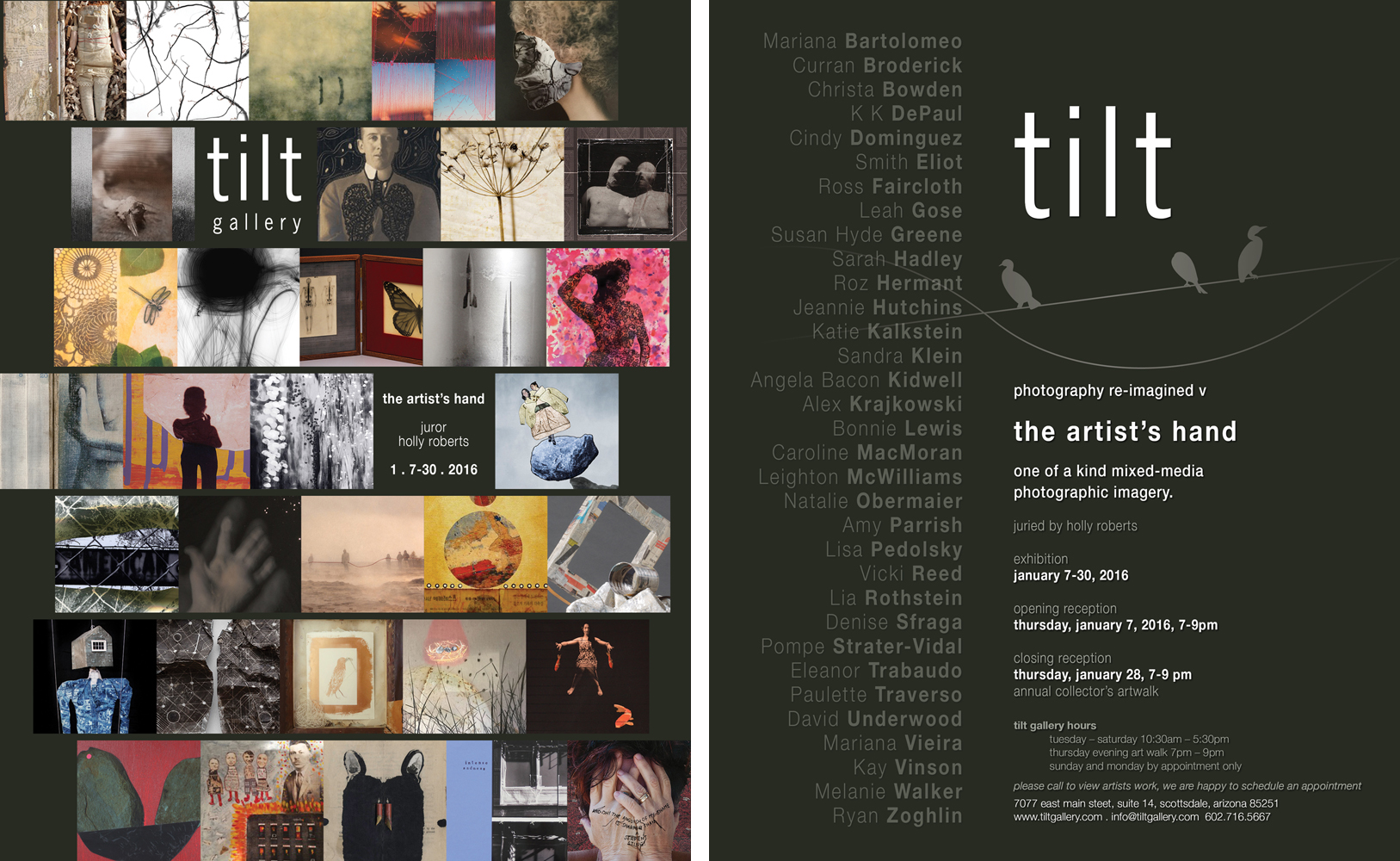 Tilt Gallery postcard