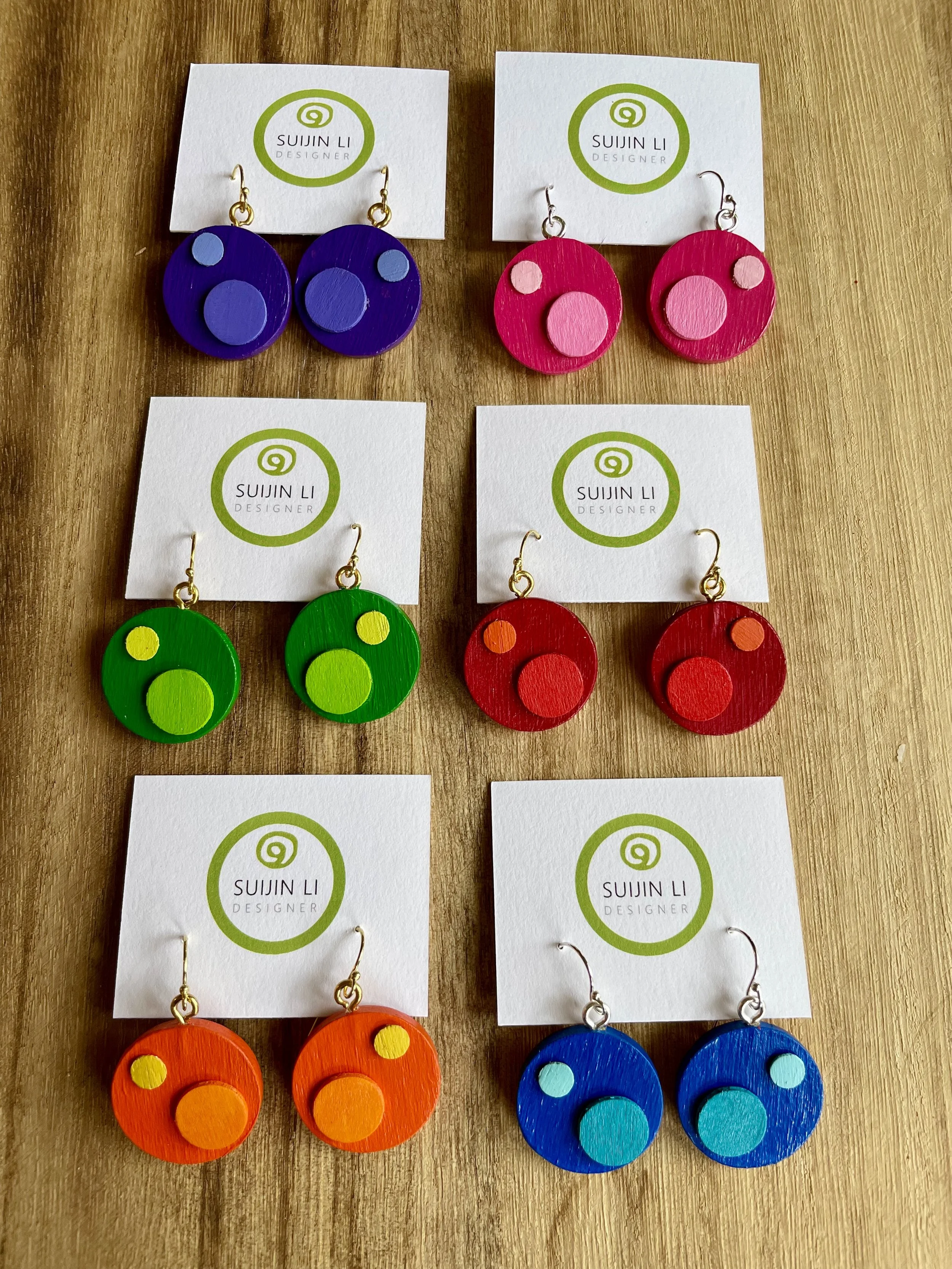 Gradient Circle Earrings
