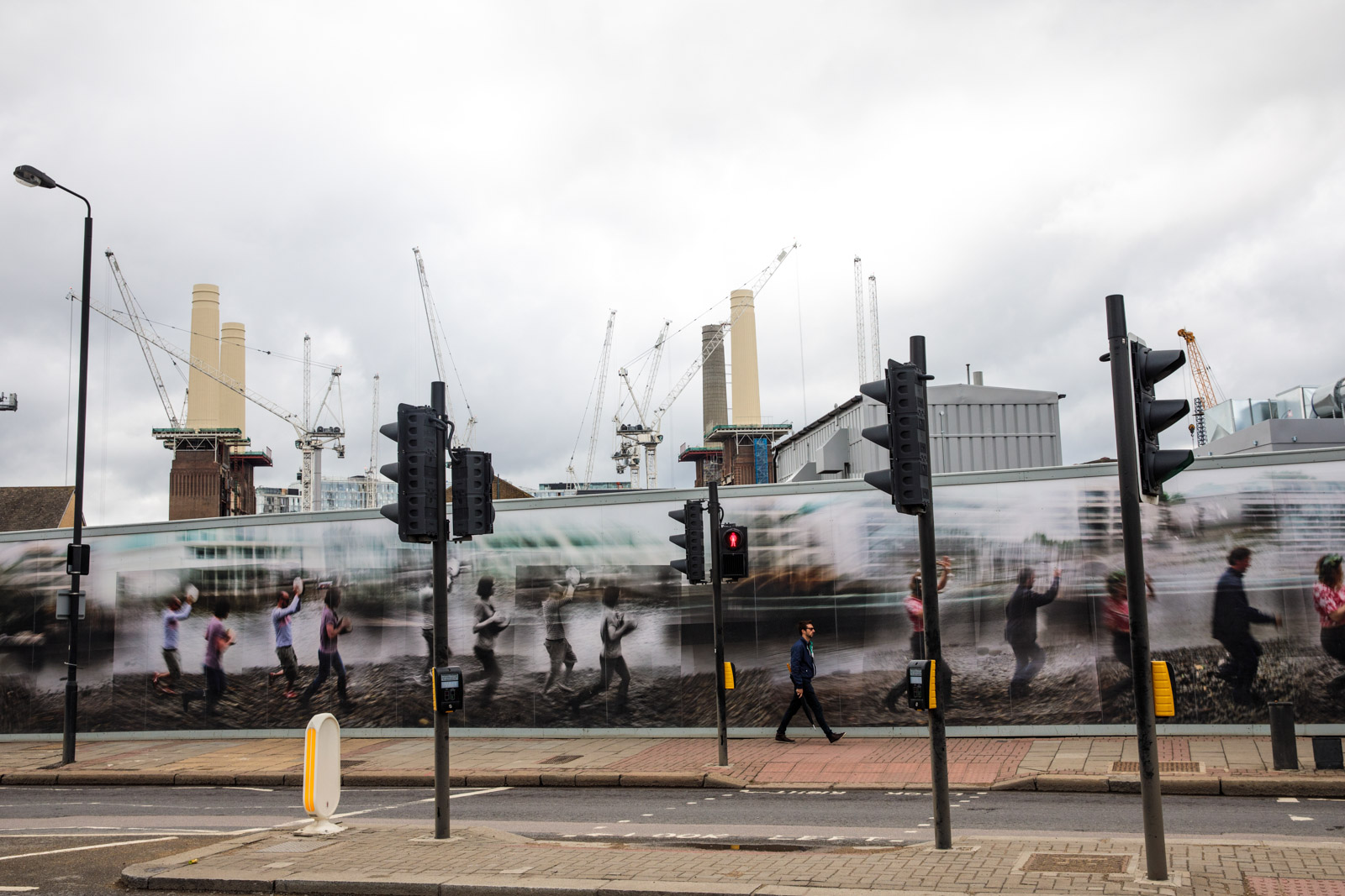 Cranes tower over the Battersea Power Station development July 21, 2017 in London.