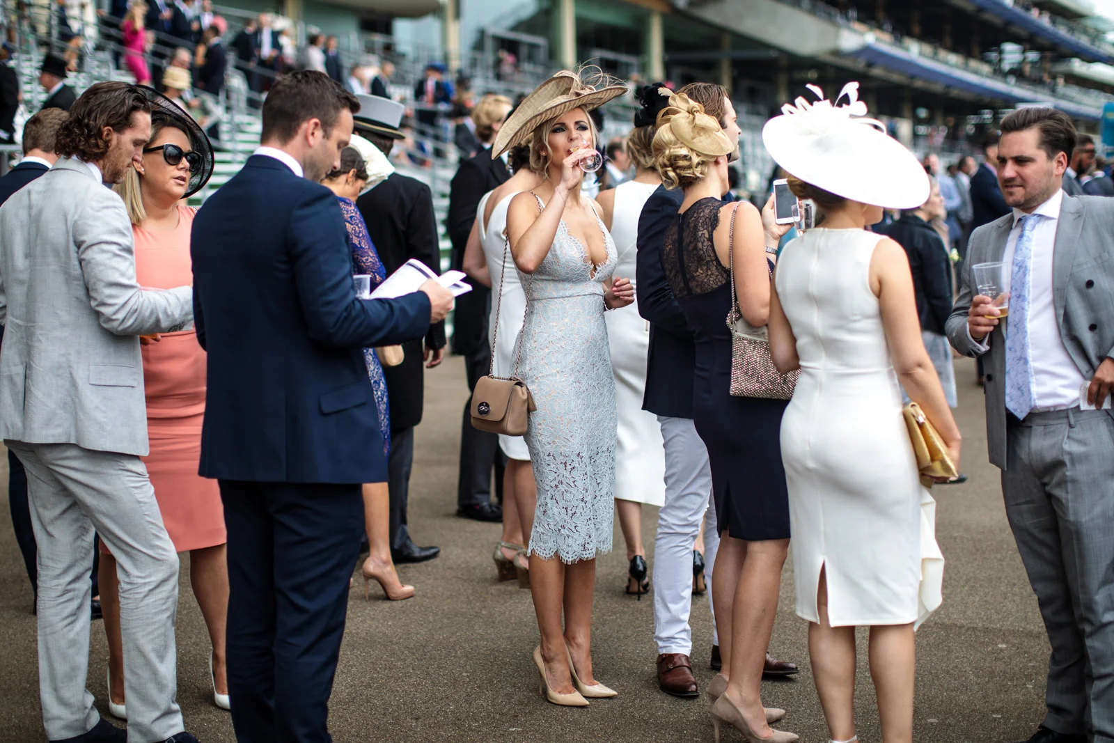 Racegoers attend Royal Ascot 2017 at Ascot Racecourse on June 22, 2017 in Ascot.