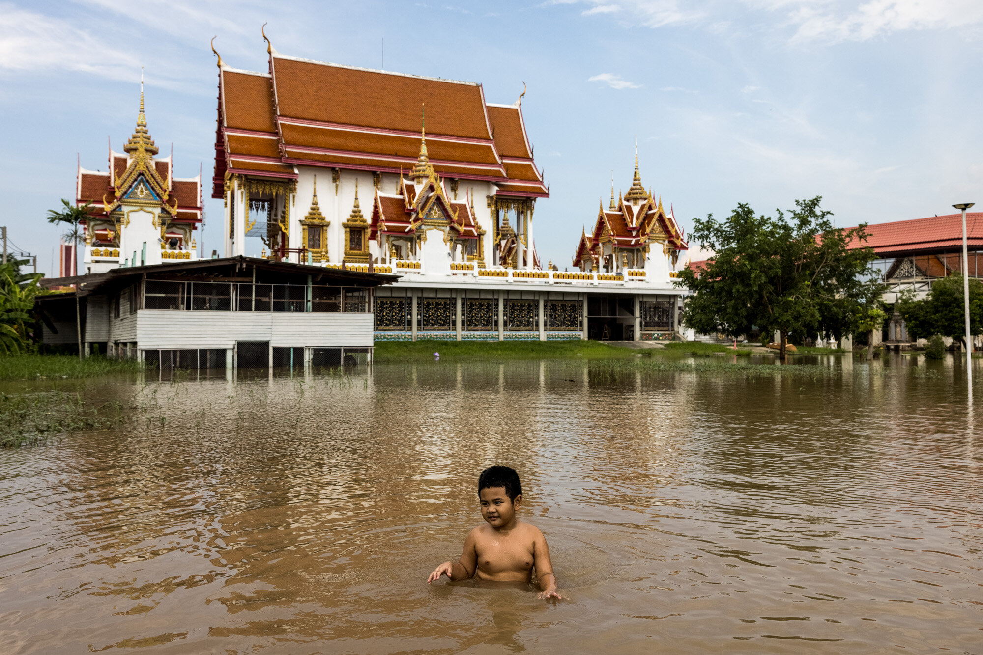  Flooding,  Ayutthaya. 