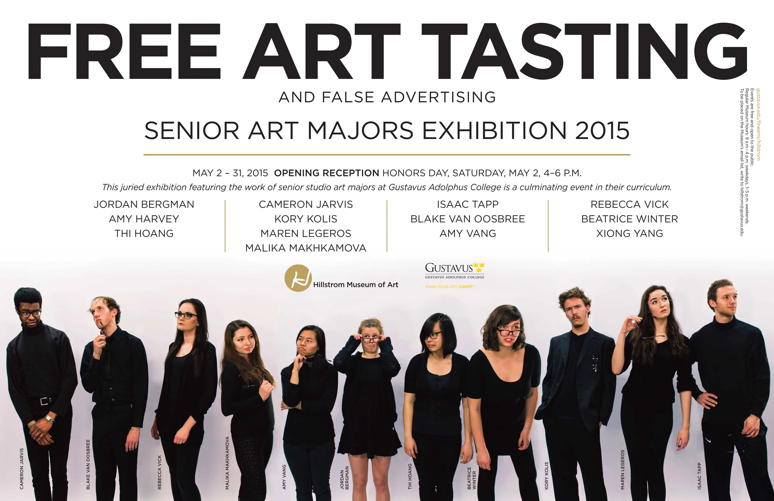 Free Art Tasting (And False Advertising): Senior Art Majors Exhibition 2015
