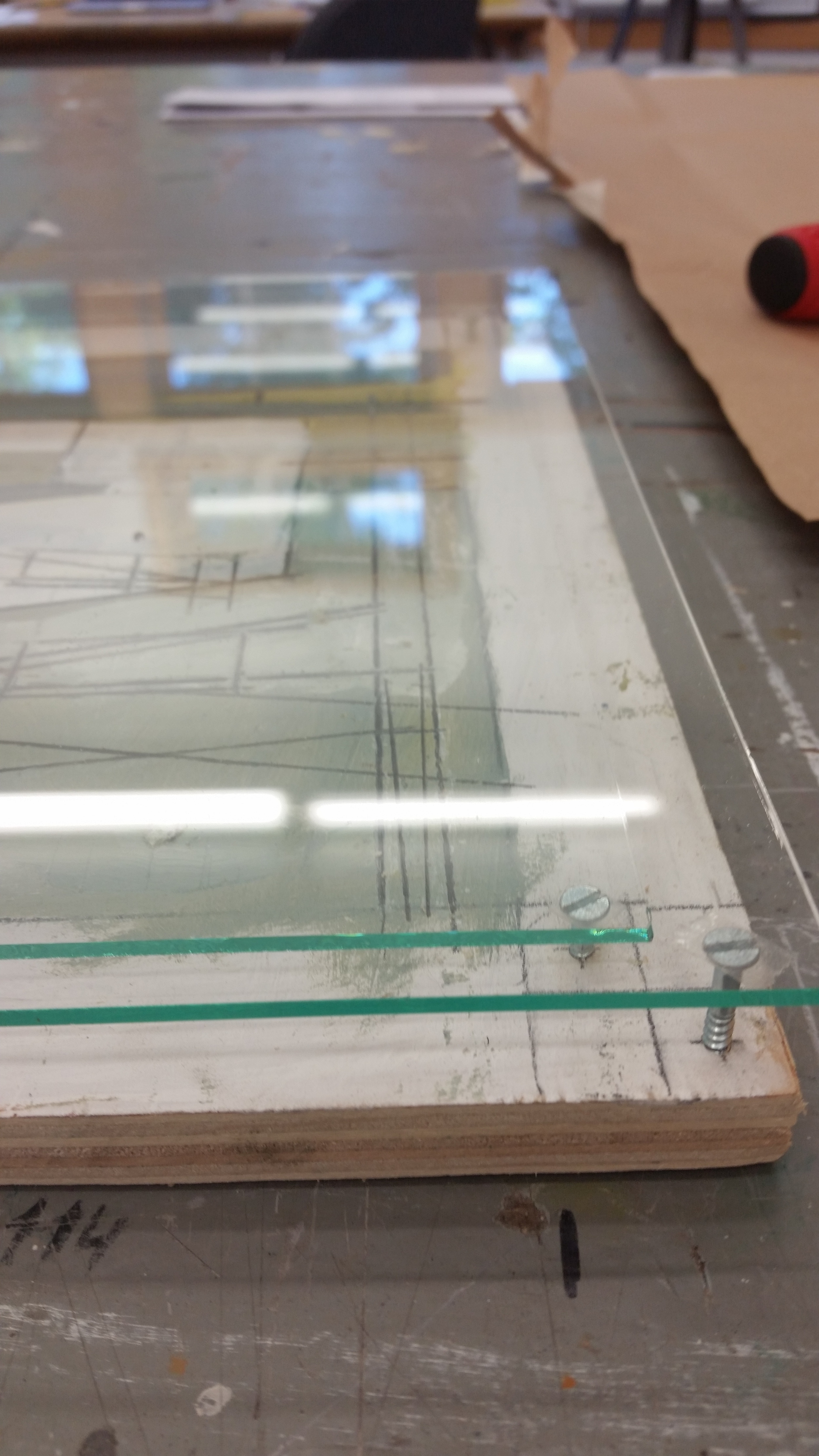 Working on constructing one of my paintings