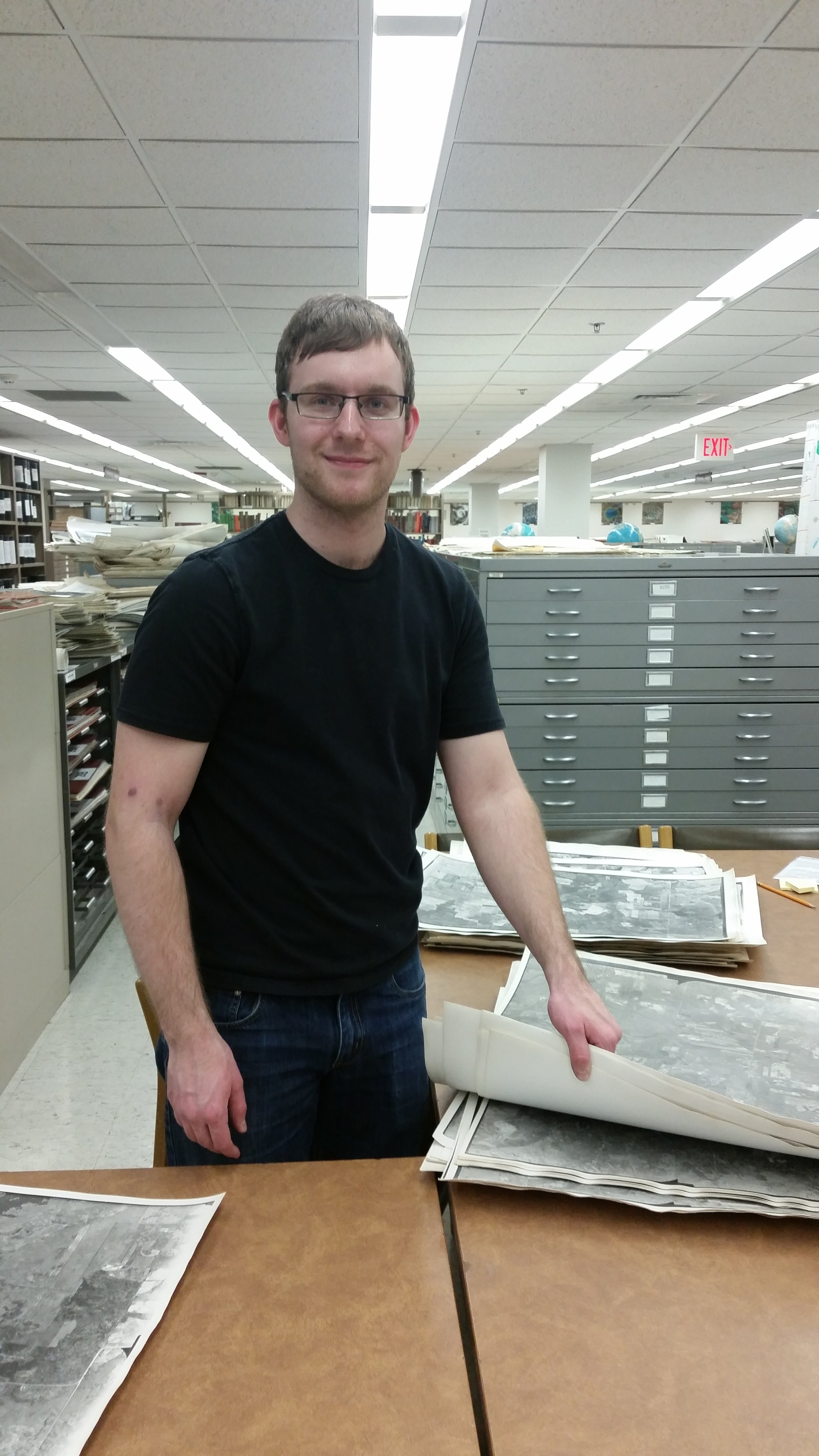  My man Nathaniel at the U of M map library was super helpful!    