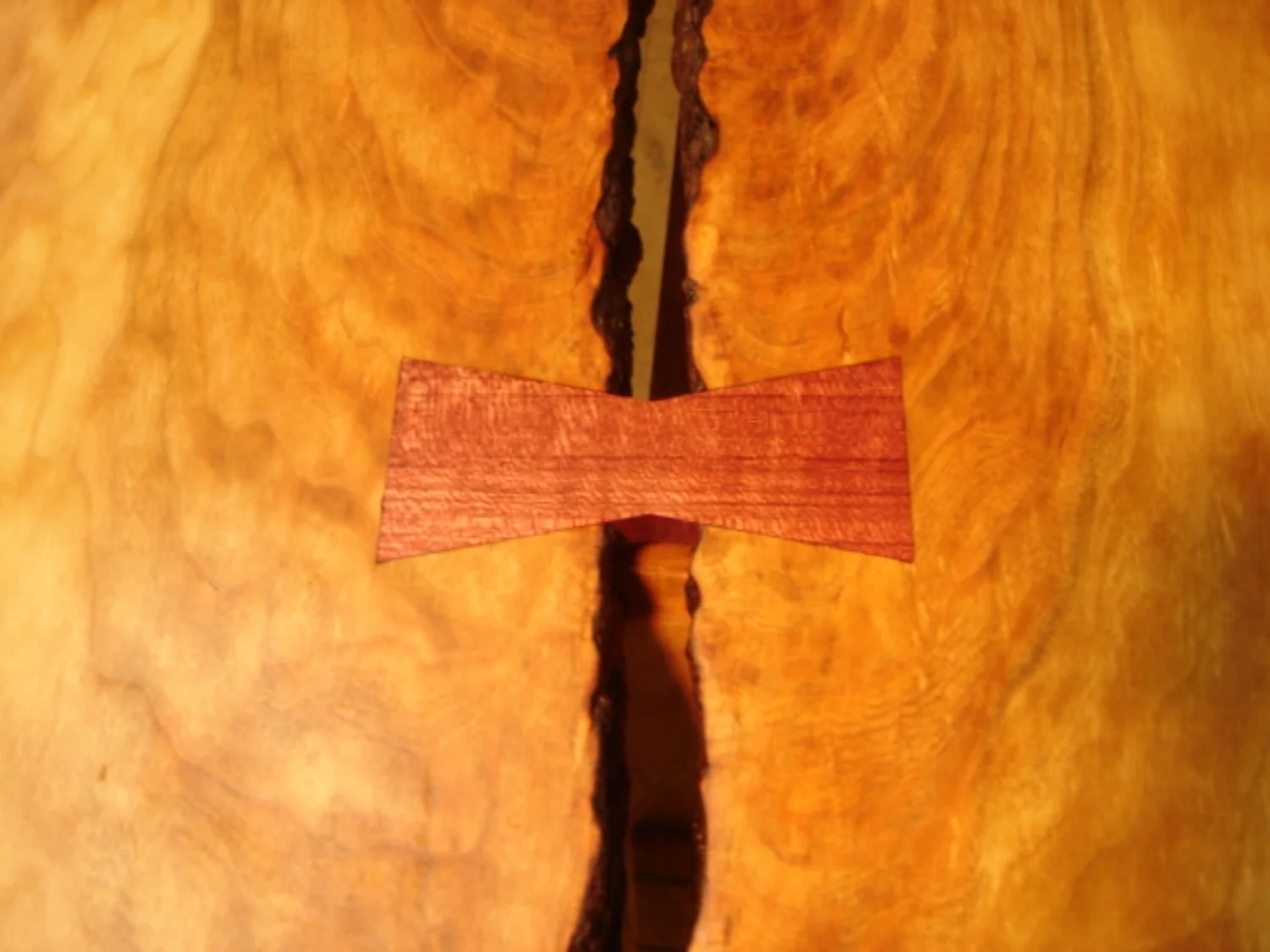 Nakashima Inspired Bench Detail