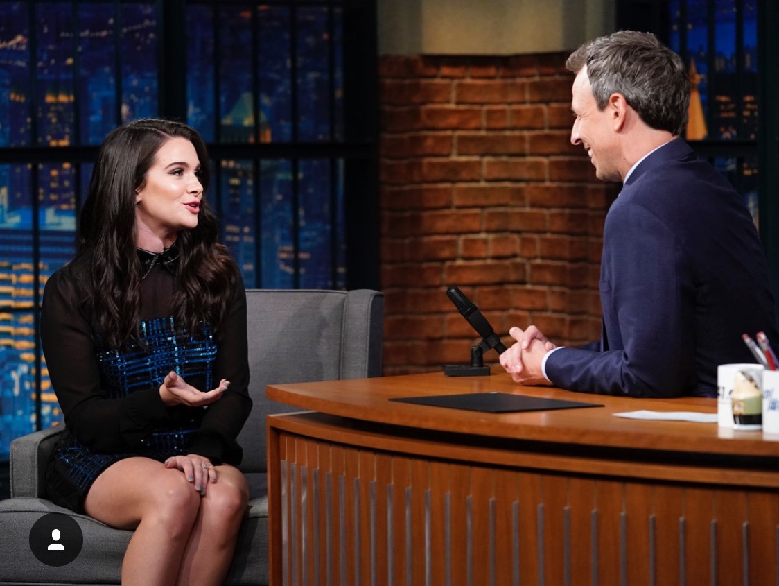 Look at our girl throwing down with Seth Meyers!