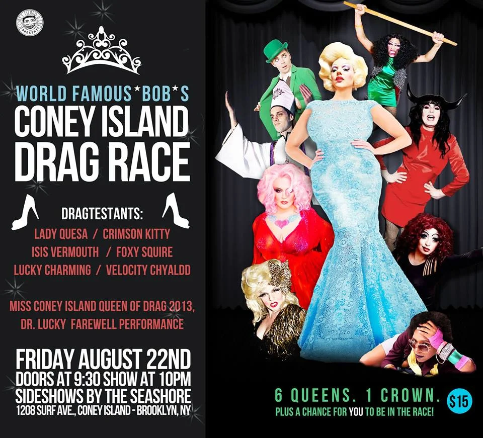World Famous *BOB*'s Third Annual Coney Island Drag Race - Burlesque at the Beach