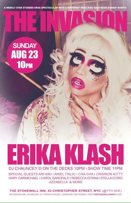 Erika Klash Invades the Stonewall Inn