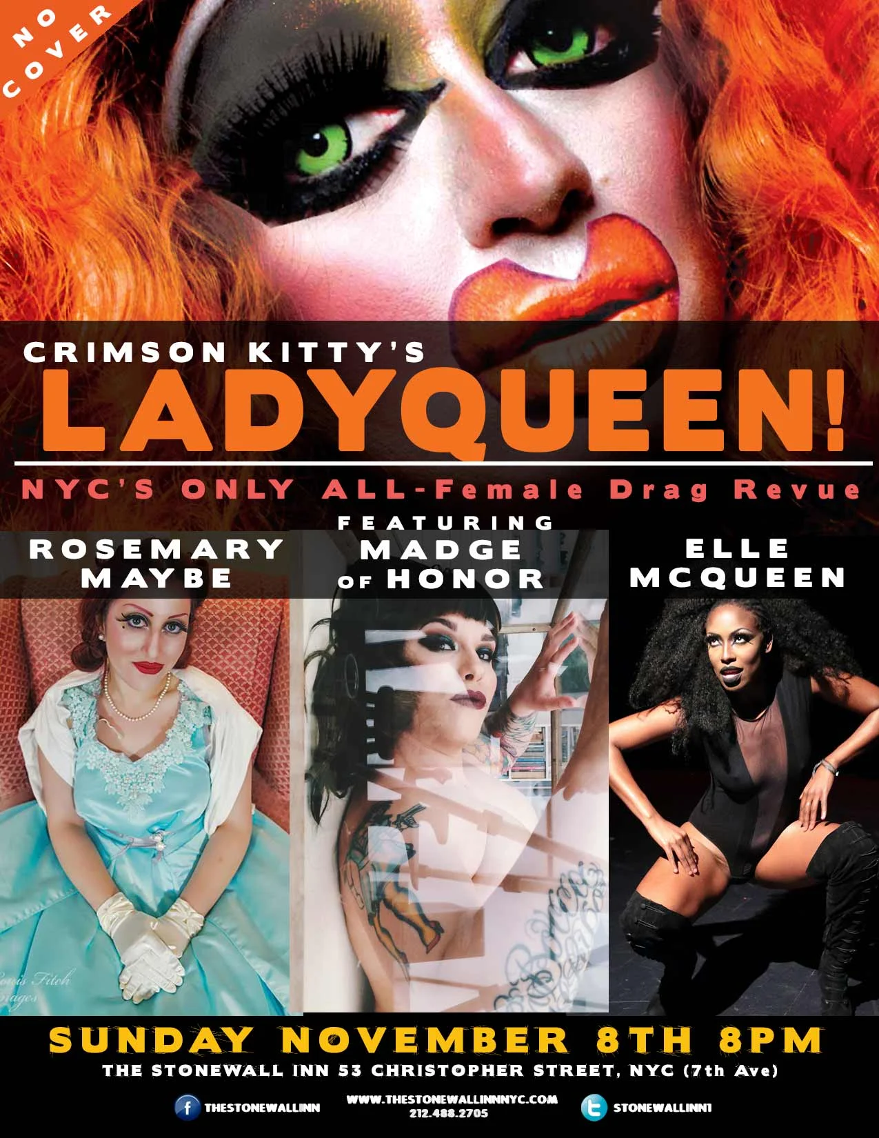  Crimson Kitty Presents: LADYQUEEN: The Travel Edition! @ Stonewall
