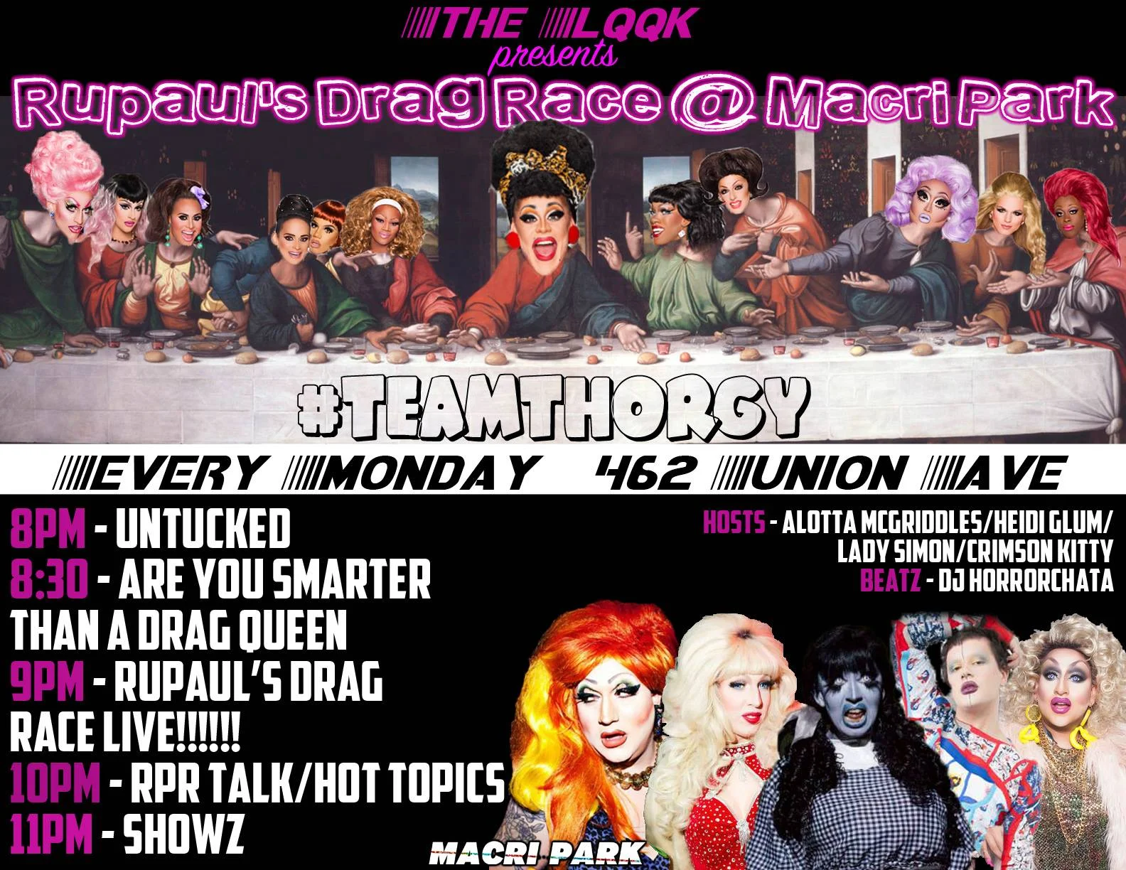 Rupaul's Drag Race Viewing Party @ Macri Park