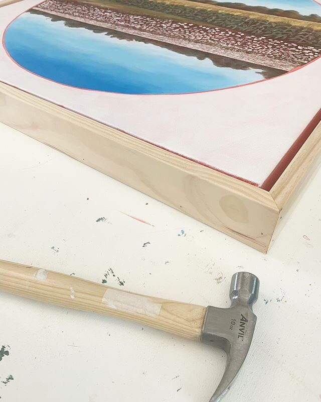 I have been working on building custom frames for my paintings. I can&rsquo;t wait to show off the finished products in my show &ldquo;Cycles &amp; Reflections&rdquo; at @gadsdenmuseum 
#jannaphillipsart #cyclesandreflections #artframing #handmade #a