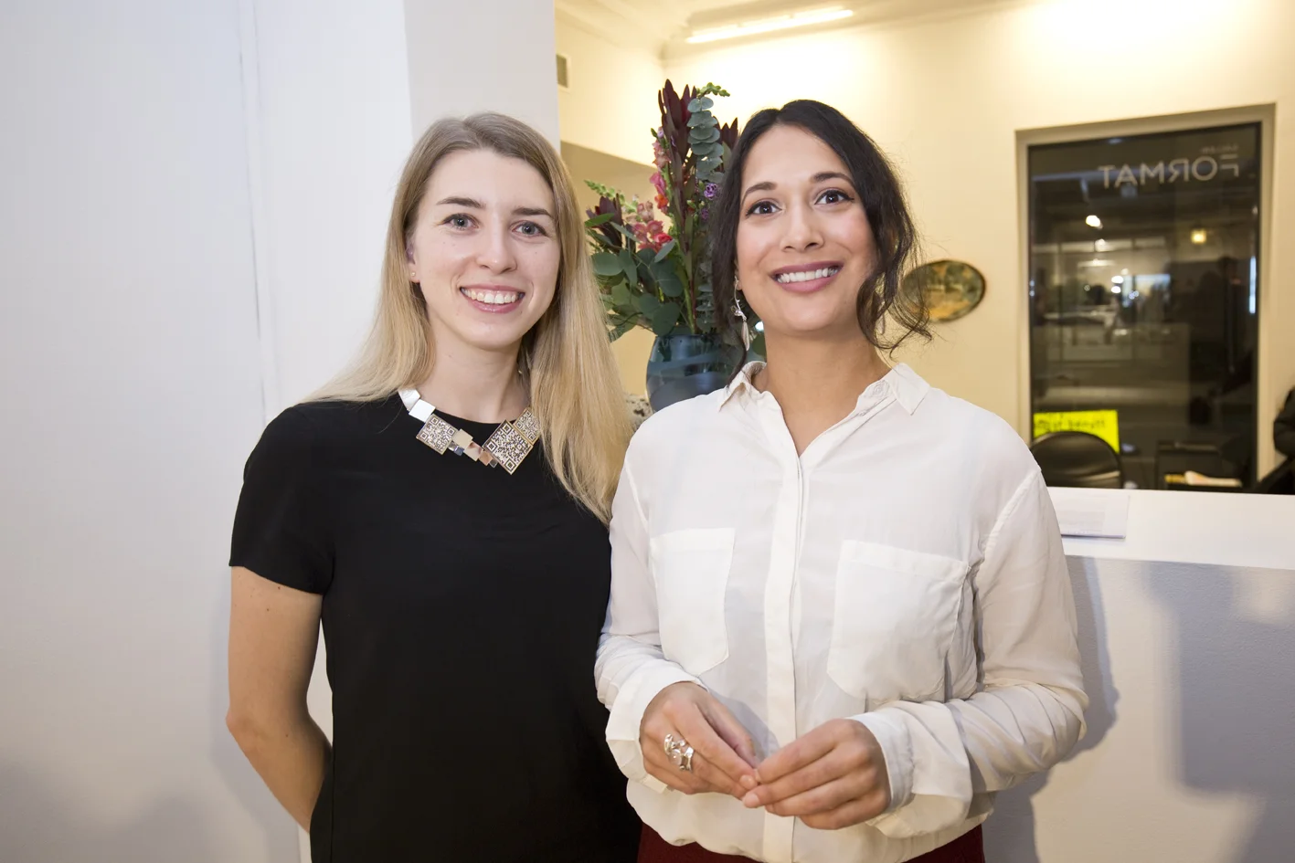 Designer Vera Bublyk and Mariella Yakubu (NAJD)