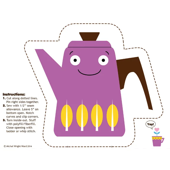 Coffee upright pillow