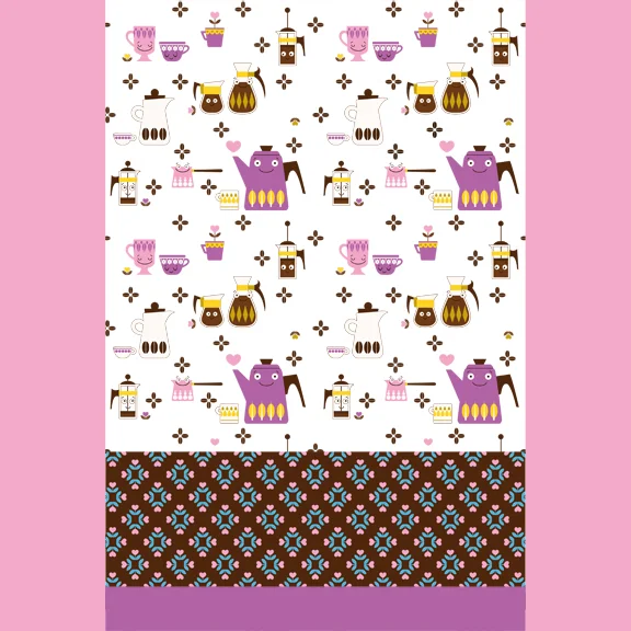 Coffee tea towel A upright