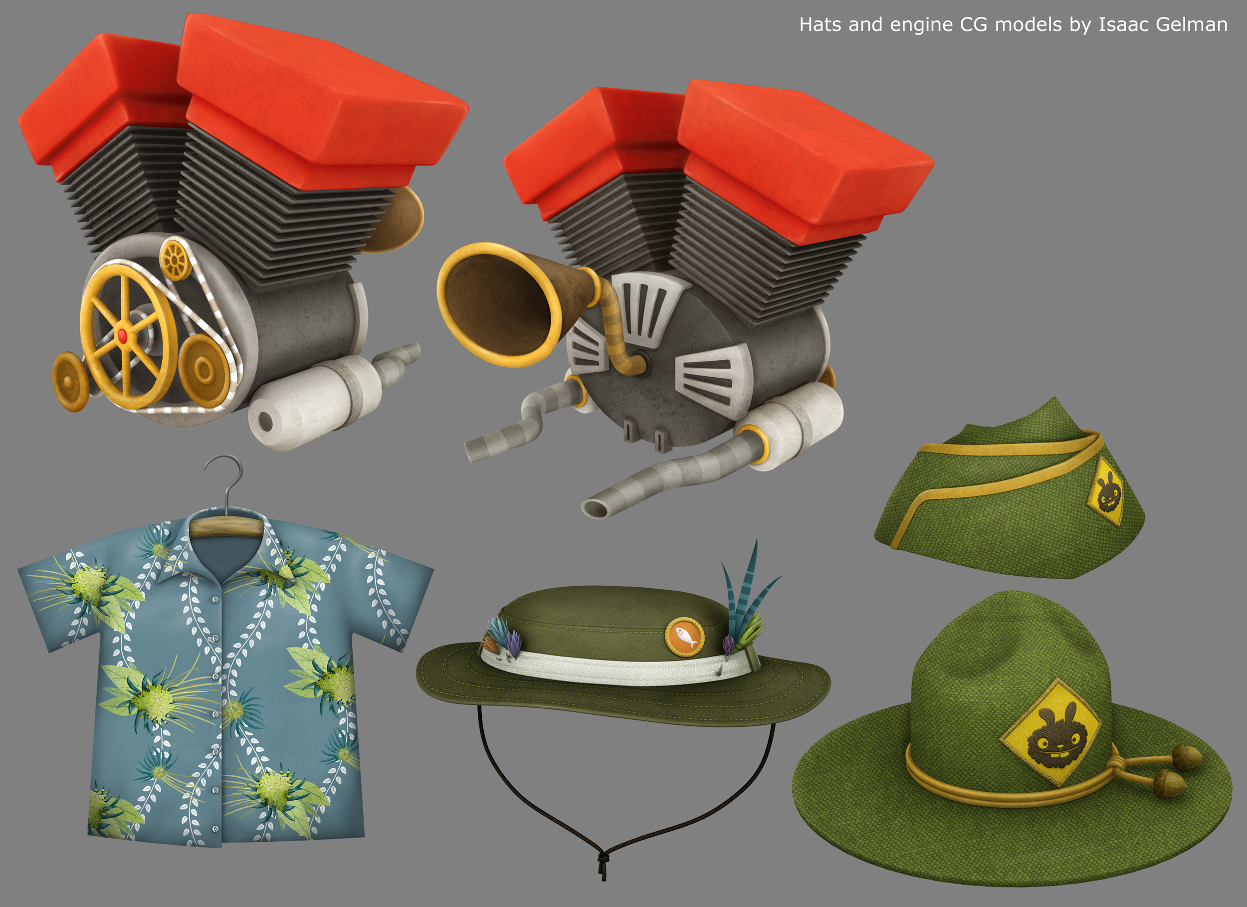 Prop concept, color styling and paint - Wallykazam!, Nick Jr.