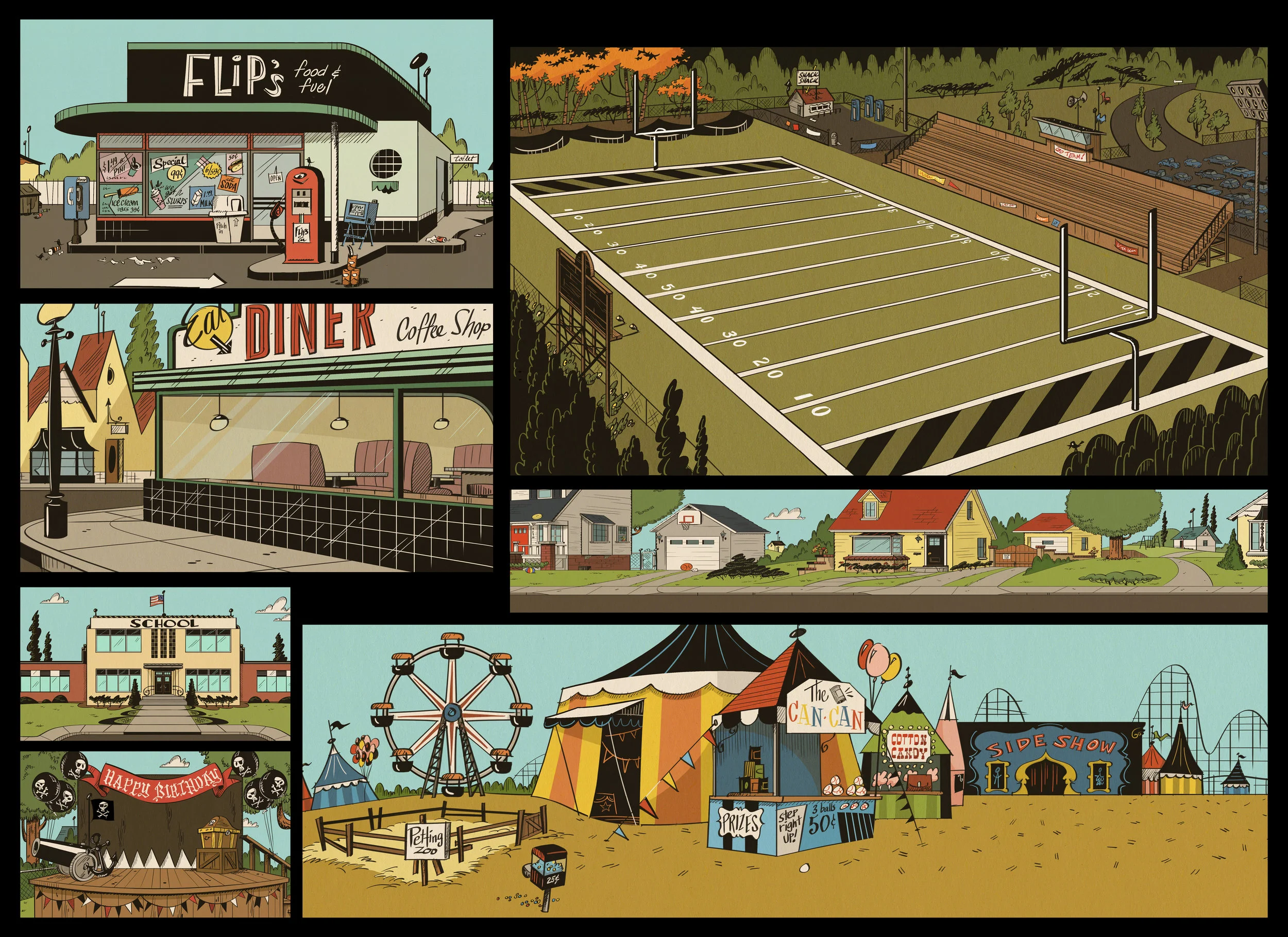 Background Painting - The Loud House, Nickelodeon