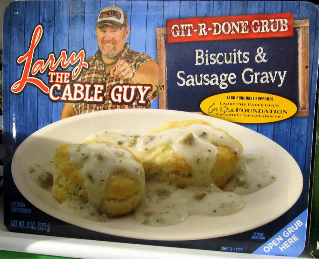 Corner Store Critique: Larry the Cable Guy's "GIT-R-DONE GRUB" Biscuits n' Gravy