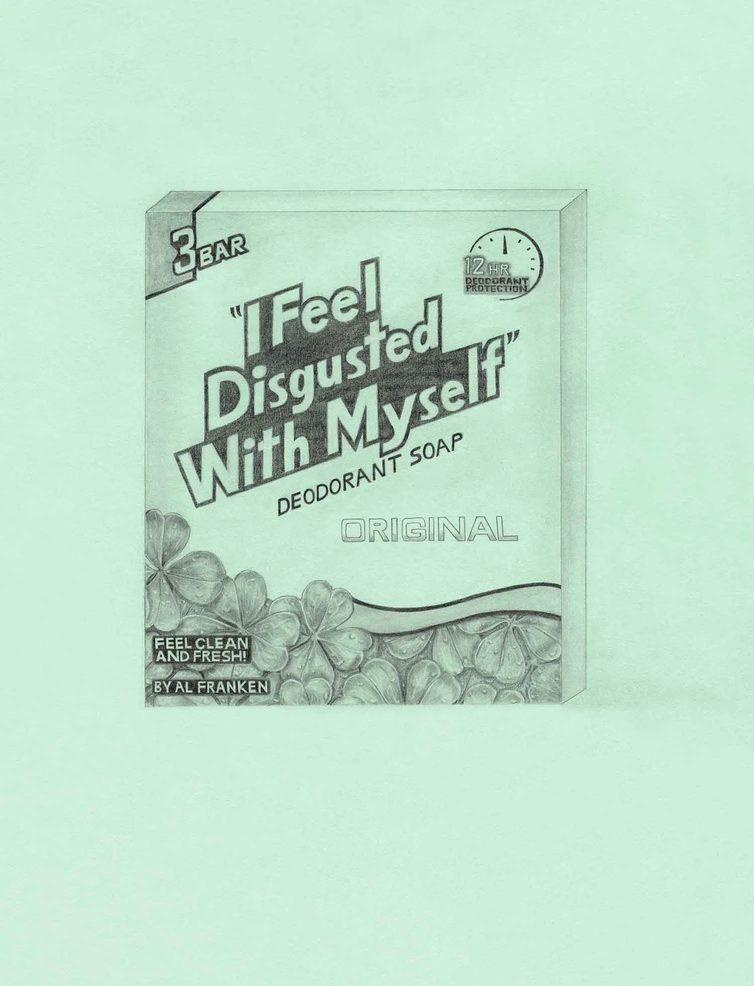 "I Feel Disgusted With Myself" Deodorant Soap by Al Franken, U.S. Senator (Irish Spring)
