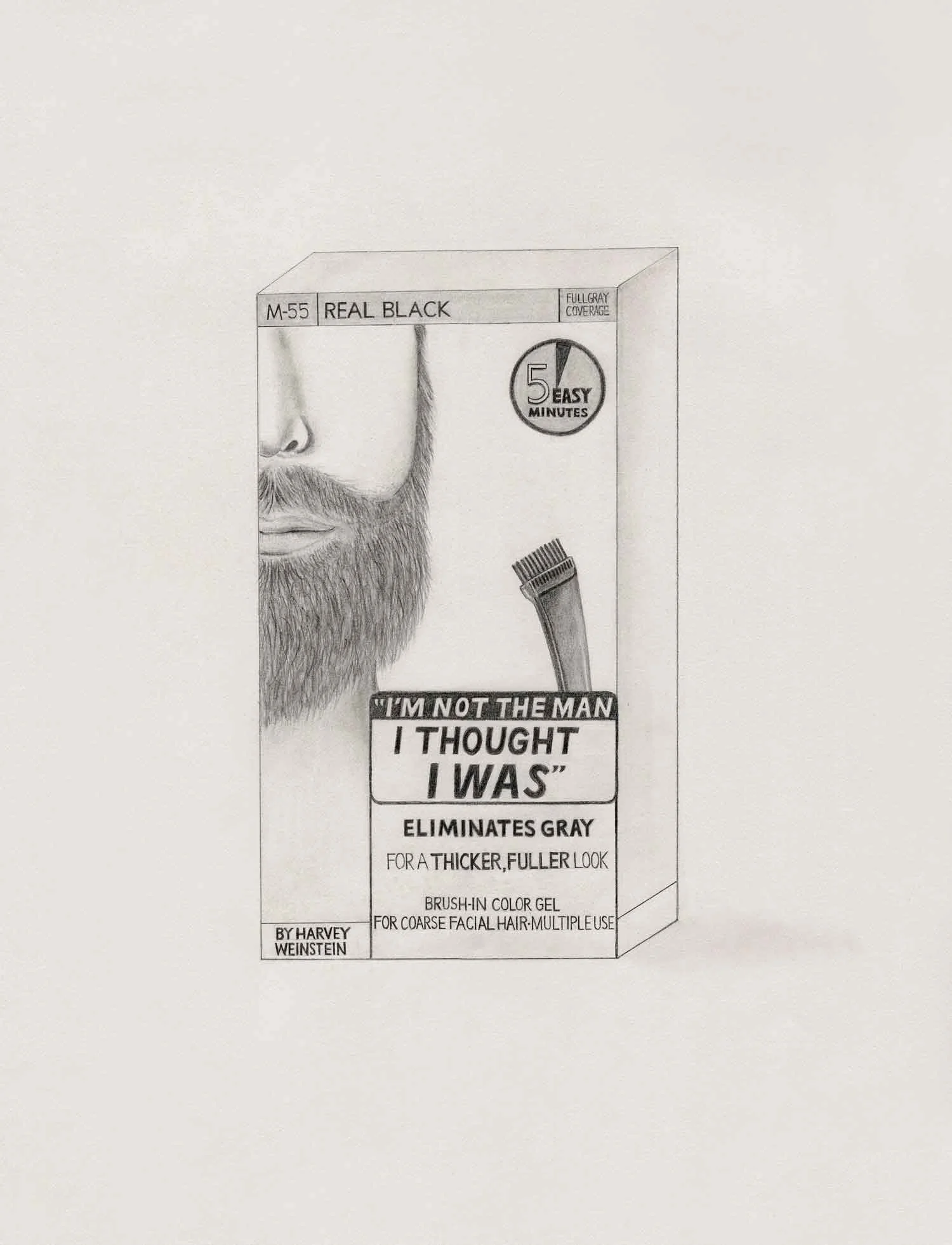 "I'm Not The Man I Thought I Was" Hair Color by Harvey Weinstein, Producer (Just for Men Mustache & Beard)