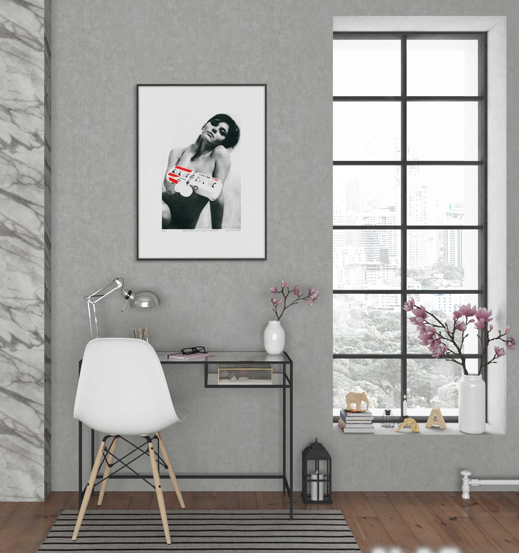 Product Placement: Grade A Large Eggs Screen Print