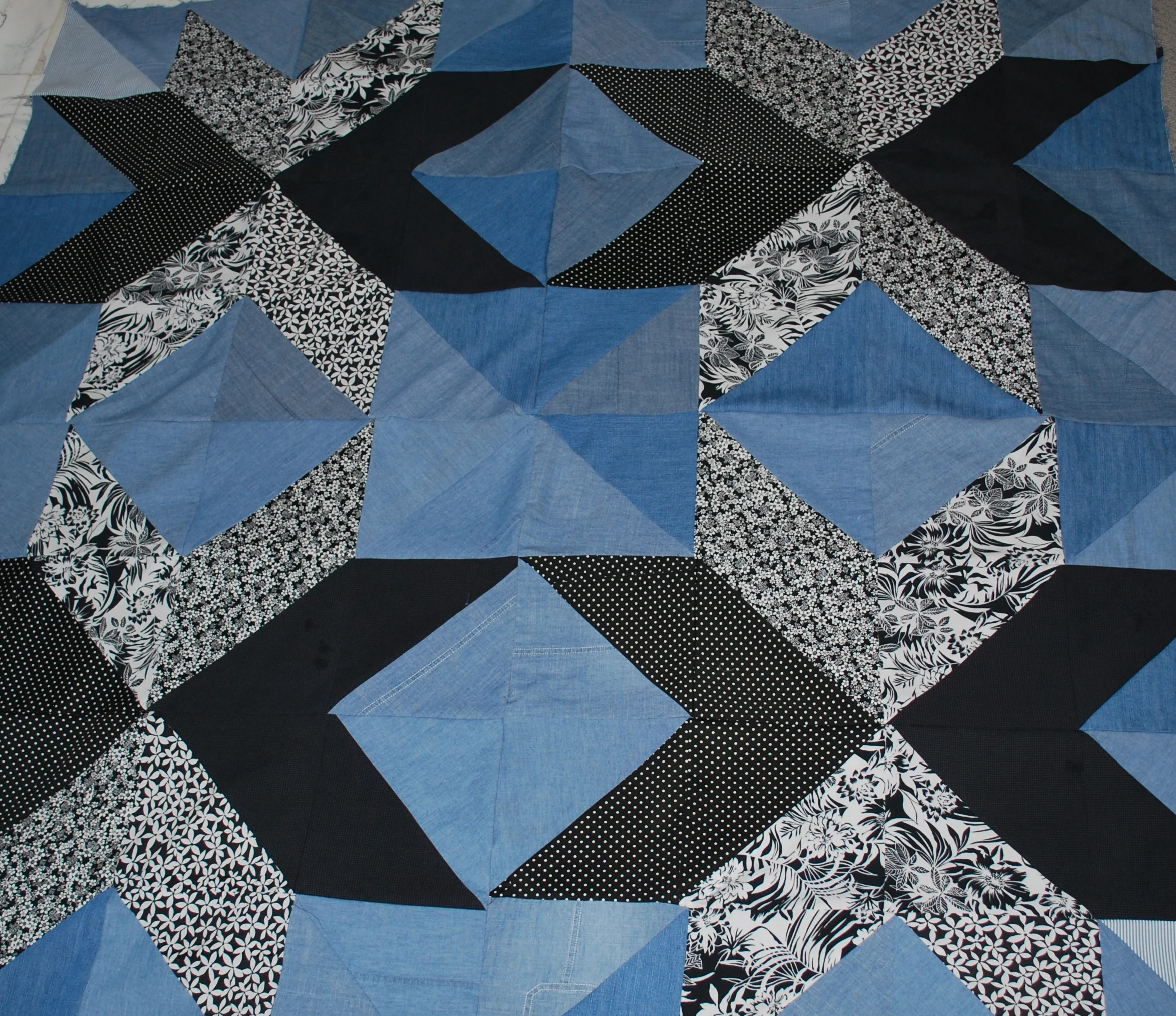 Repurposed Pants Quilt