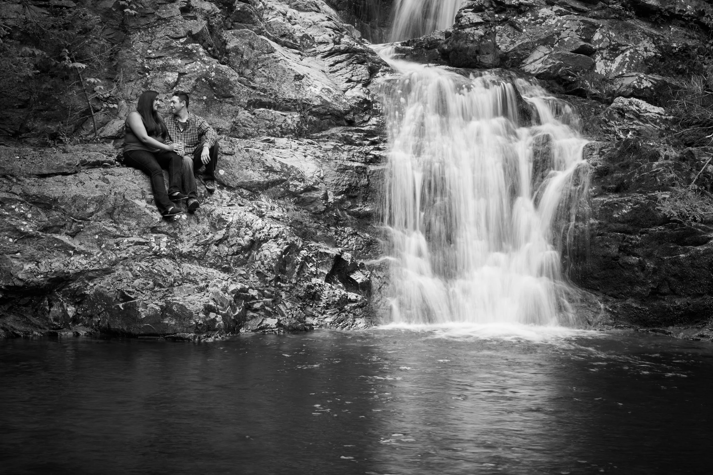 Melissa & Jamie Waterfall Engagement