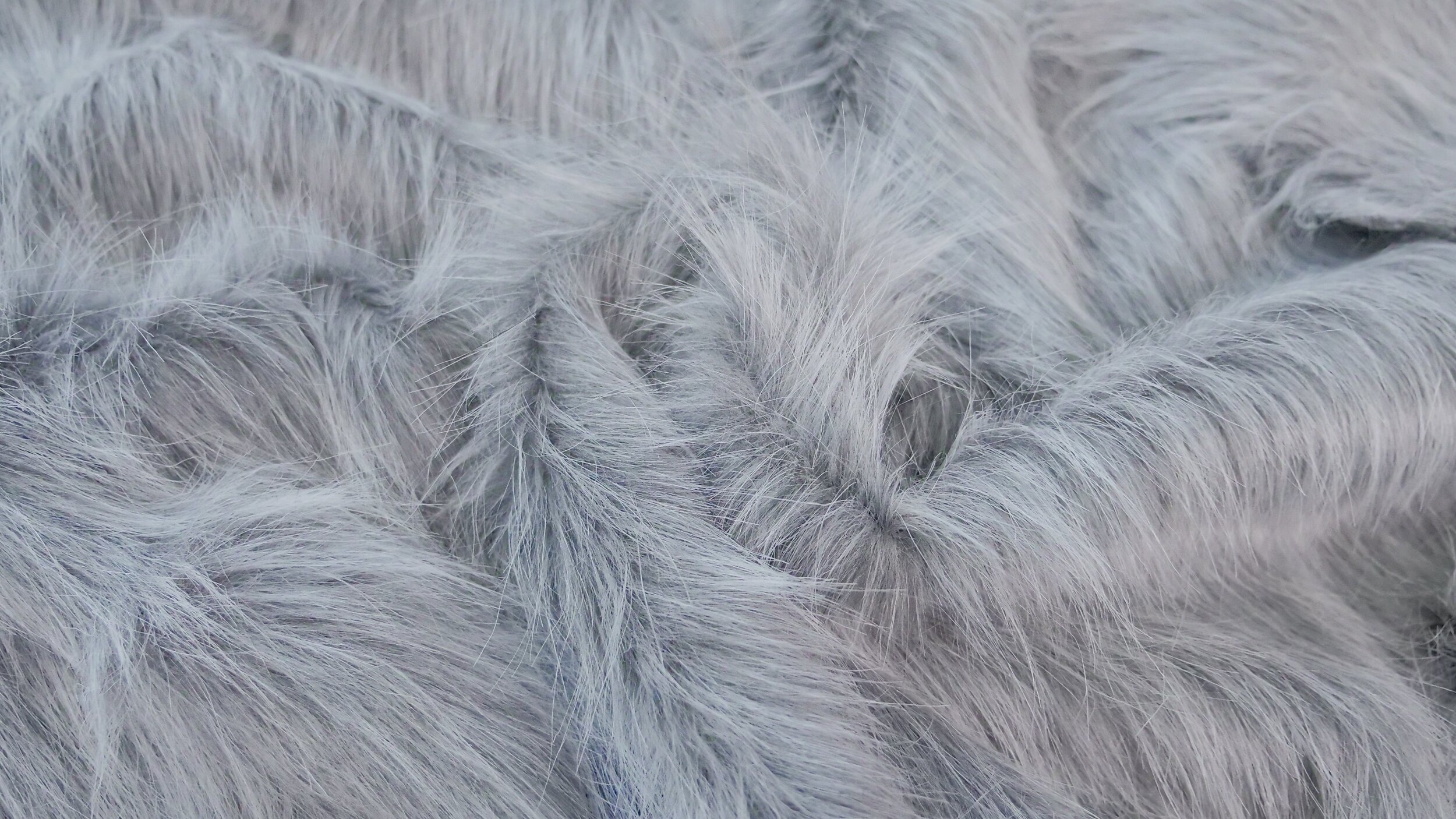 Grey Faux Fur Fabric — w/wendy