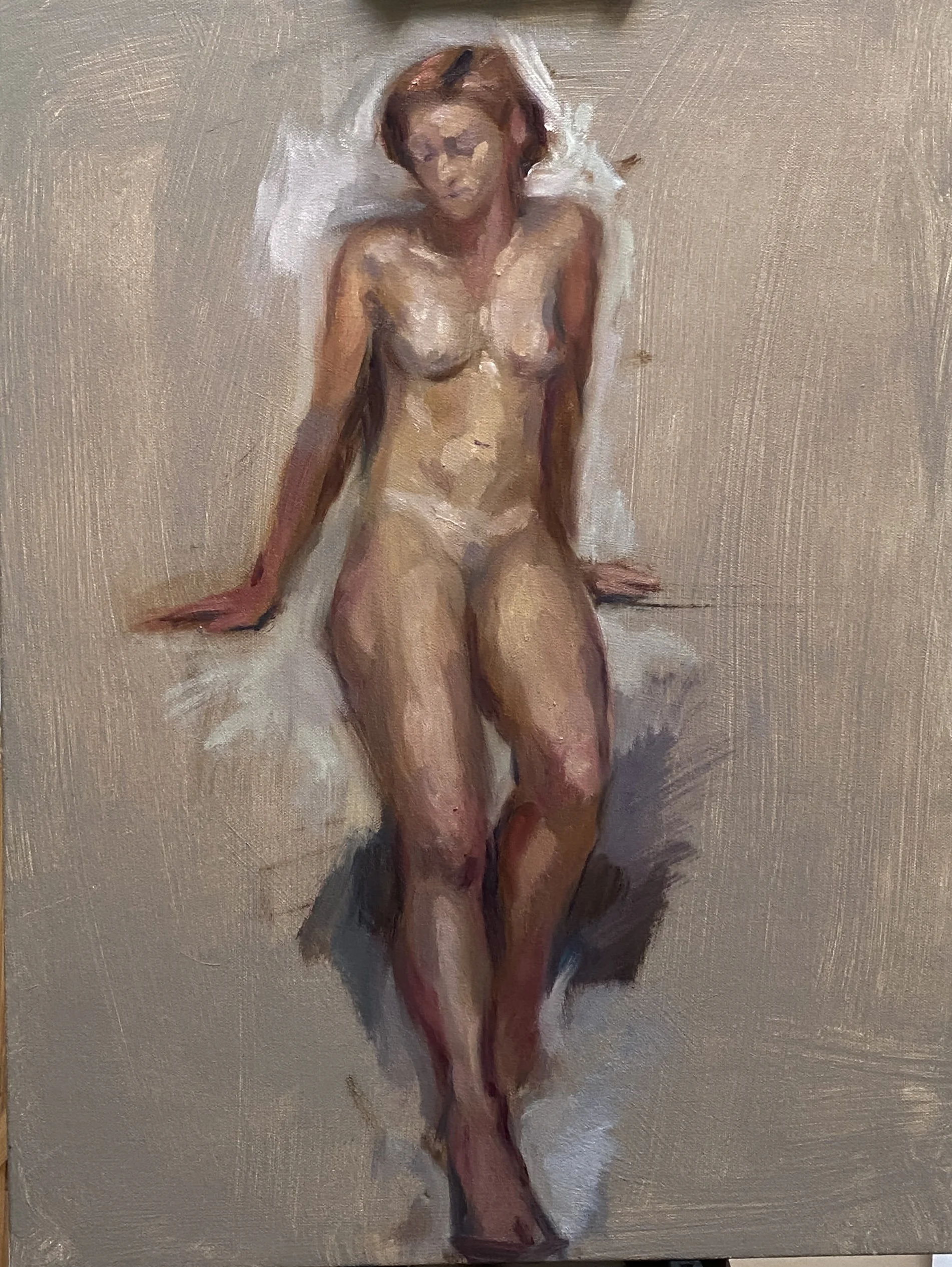 Margarita Alla Prima, 2025. Oil on paper, 12" x 16".