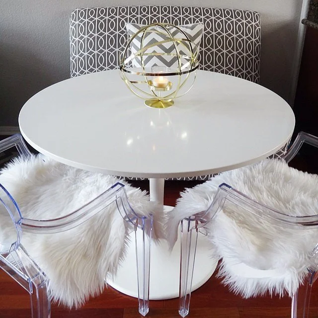 Ghost Chairs, Sheepskin Throw&nbsp;(www.casasugar.com)