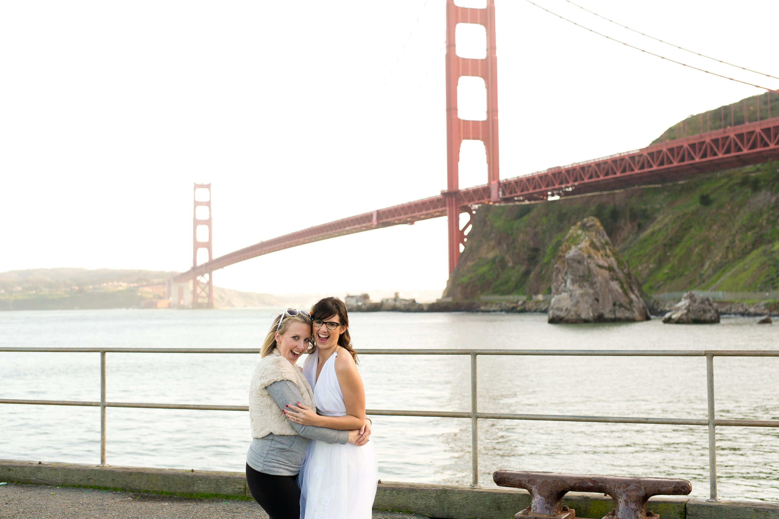 Raquel with her wedding photographer, Christina Litle of c.m.elle studios.