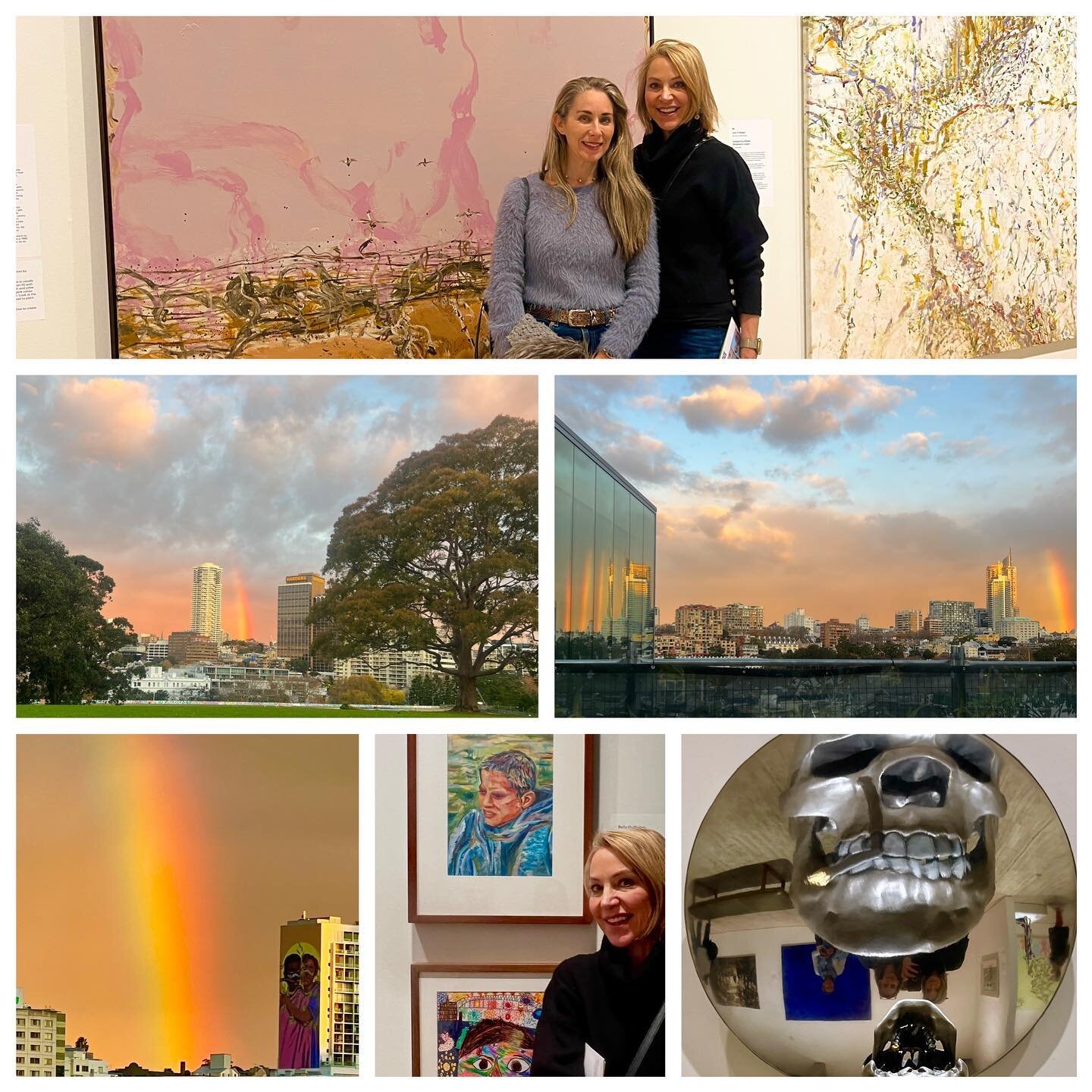 Such a great outing to the gallery, so much creativity &amp; beautiful Sydney skies! #archibaldprize #sydney #rainbow #artgalleryofnsw