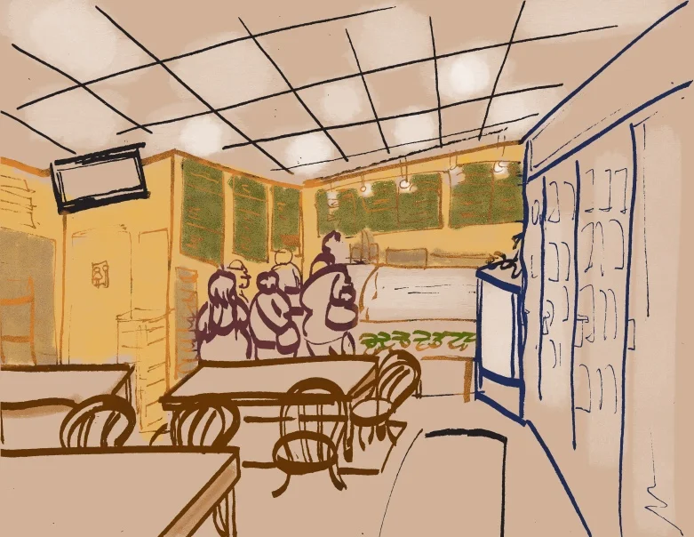 Inside of Bagelicious