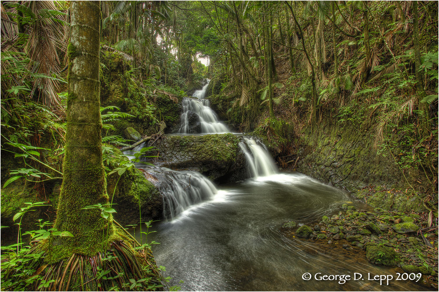Waterfalls, Big Island, Hawaii. © George D. Lepp 2009 L-HA-HA-0006