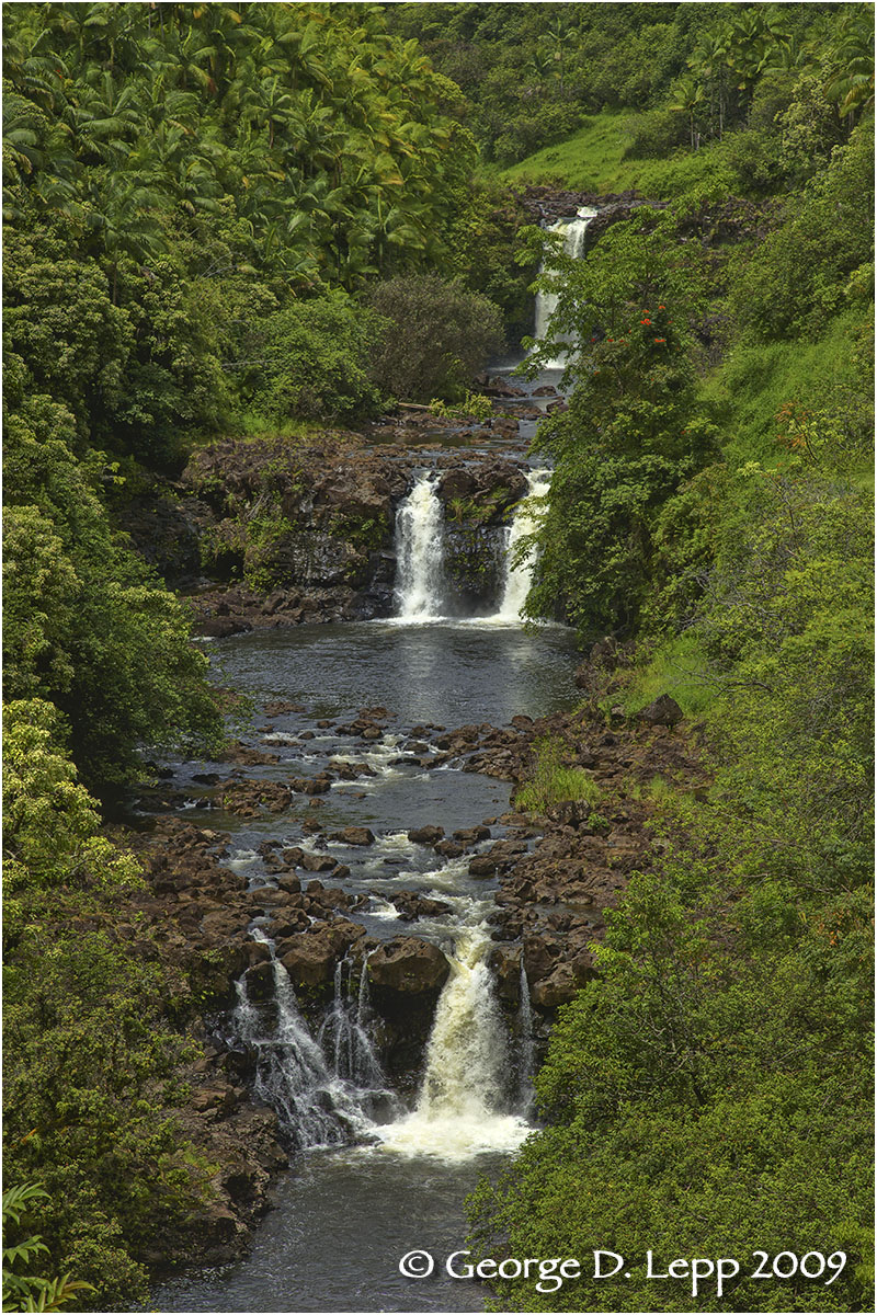 Waterfalls, Big Island, Hawaii. © George D. Lepp 2009 L-HA-HA-0007