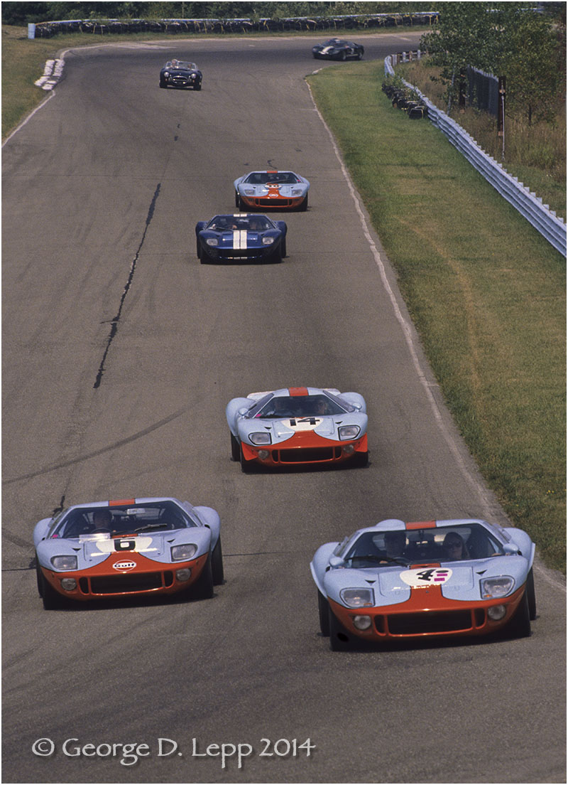 Ford GT40, Watkins Glen, Vintage Racing. © George D. Lepp 2014 T-RA-VI-0001