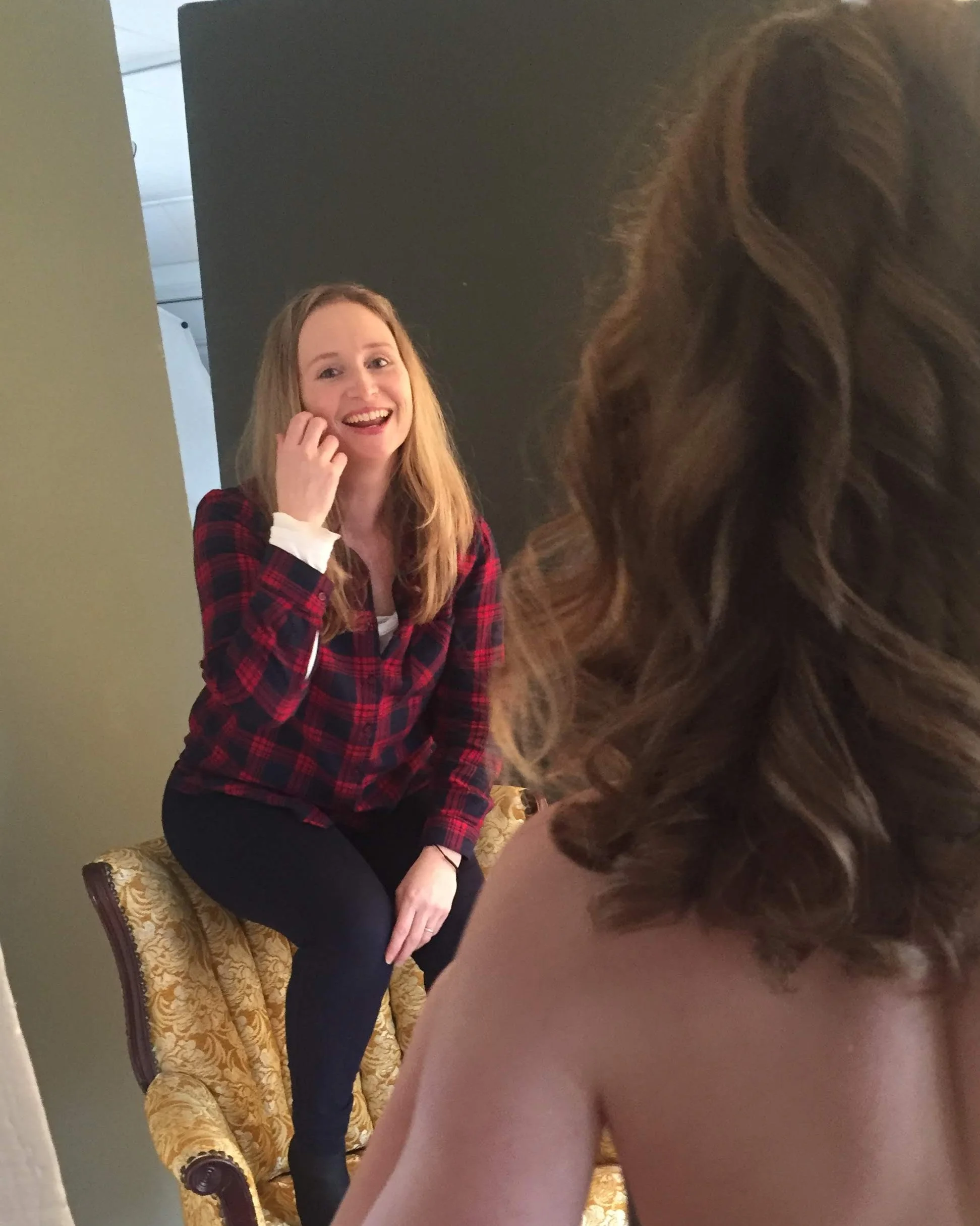 Natasha Staszak Photographing in her studio.