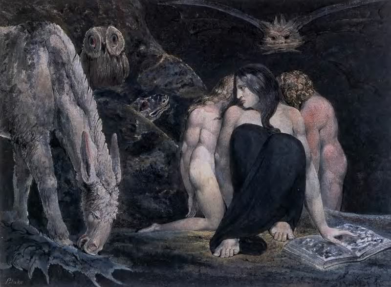 The Night of Enitharmon's Joy "Hecate" by William Blake