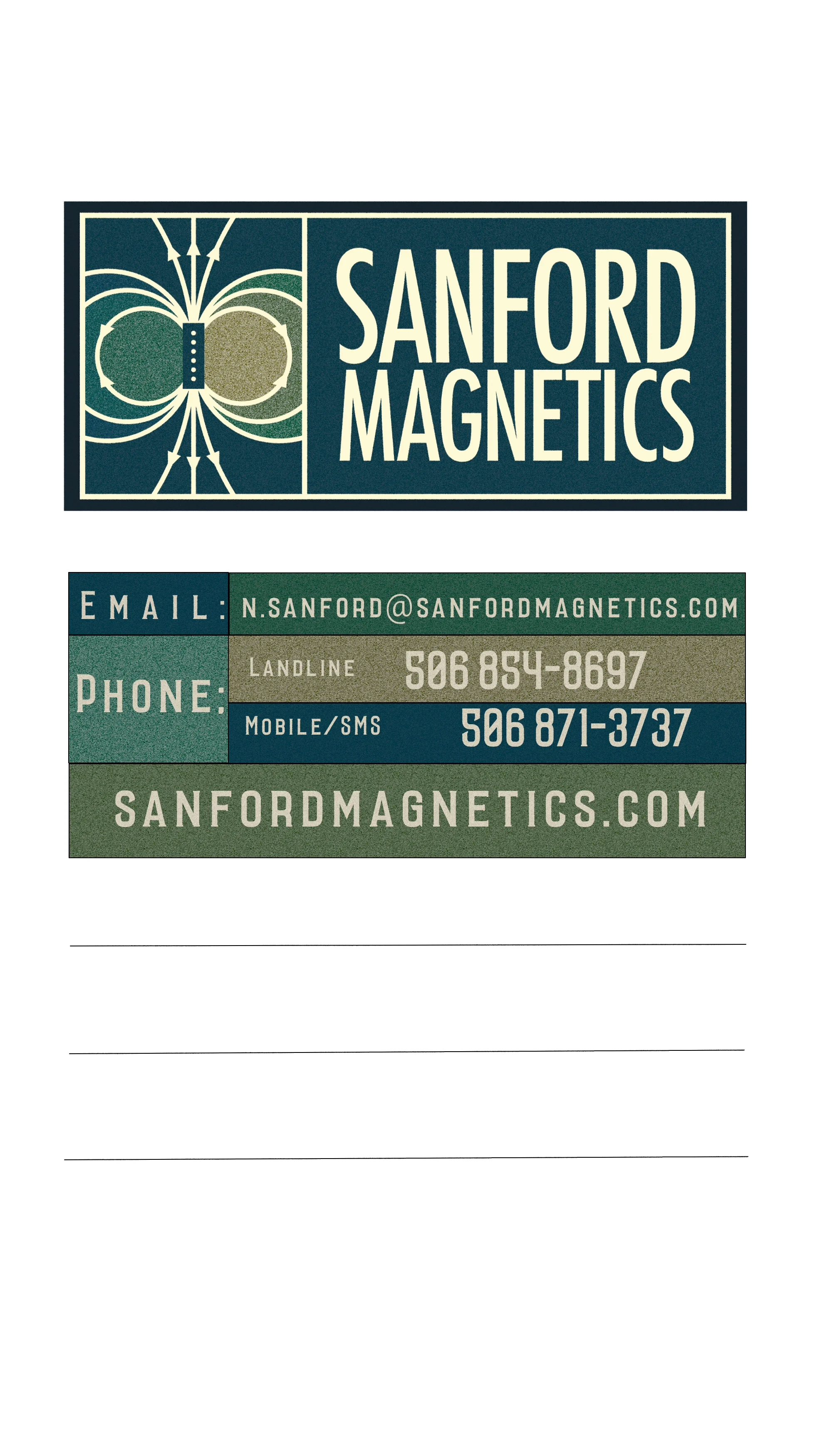 Business card back