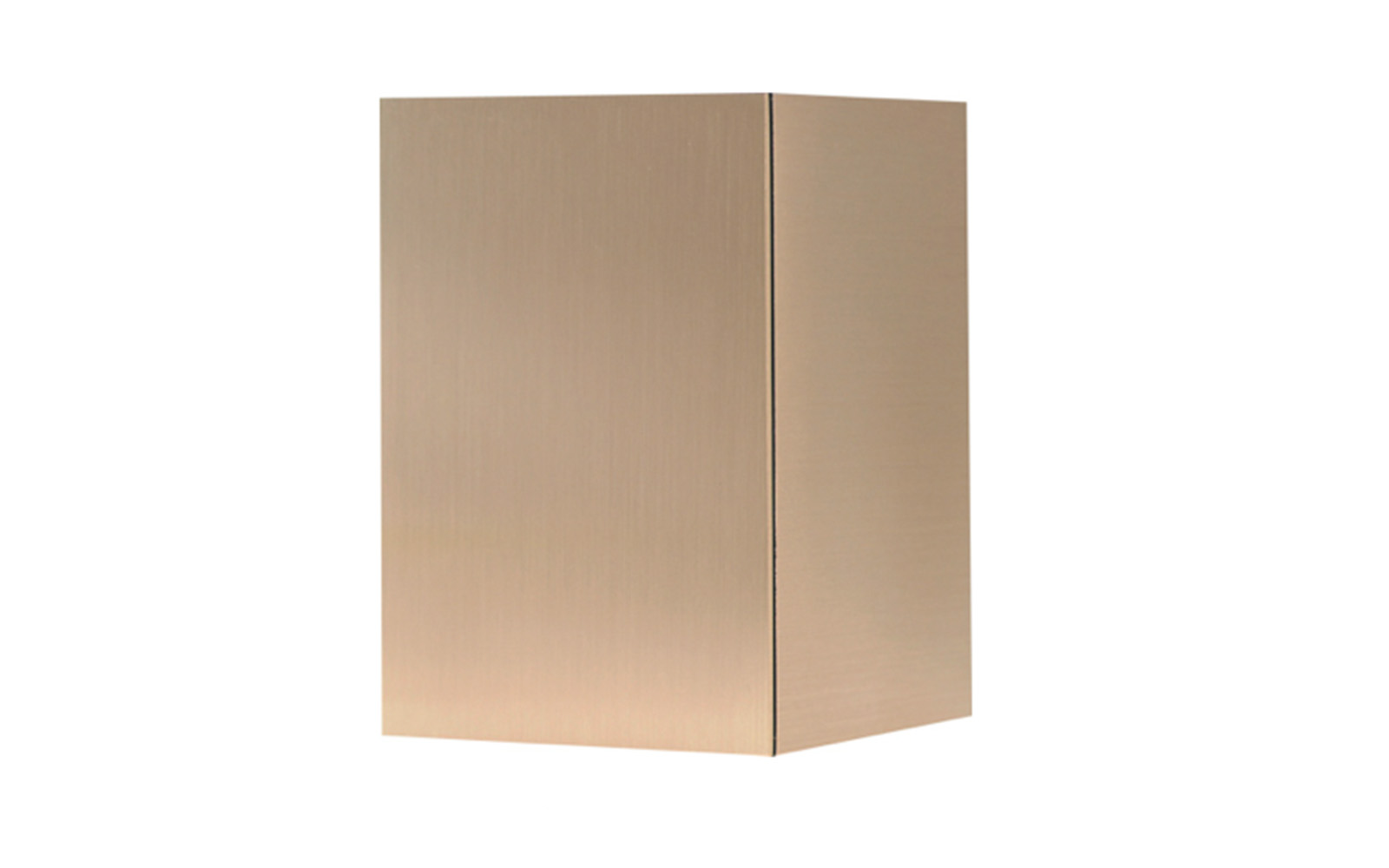 Bronze Cube Made of Solid Bronze, measures 5 ½” W X 5 ¾” D, 8” H, 208 Cu. inches, up to 198 lbs., $365