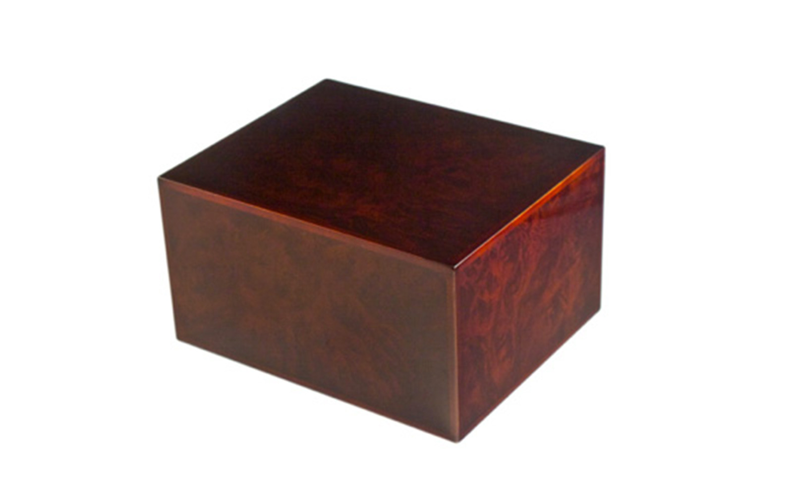 Rideau The rustic burl with wine finish and inlayed edges gives a sense of stepping back in time to a French vineyard on a warm spring evening. The warm and understated tones on this distinctive urn are sure to invoke memories of cherished loved ones. This urn is available in small and large sizes only. Small: 29 Cu. inches / up to 24 lbs. / 3.7" x 3.7" x 4.5" $115 Large: 235 Cu. inches / up to 230 lbs. / 9.1" x 7.4" x 5.2" $225