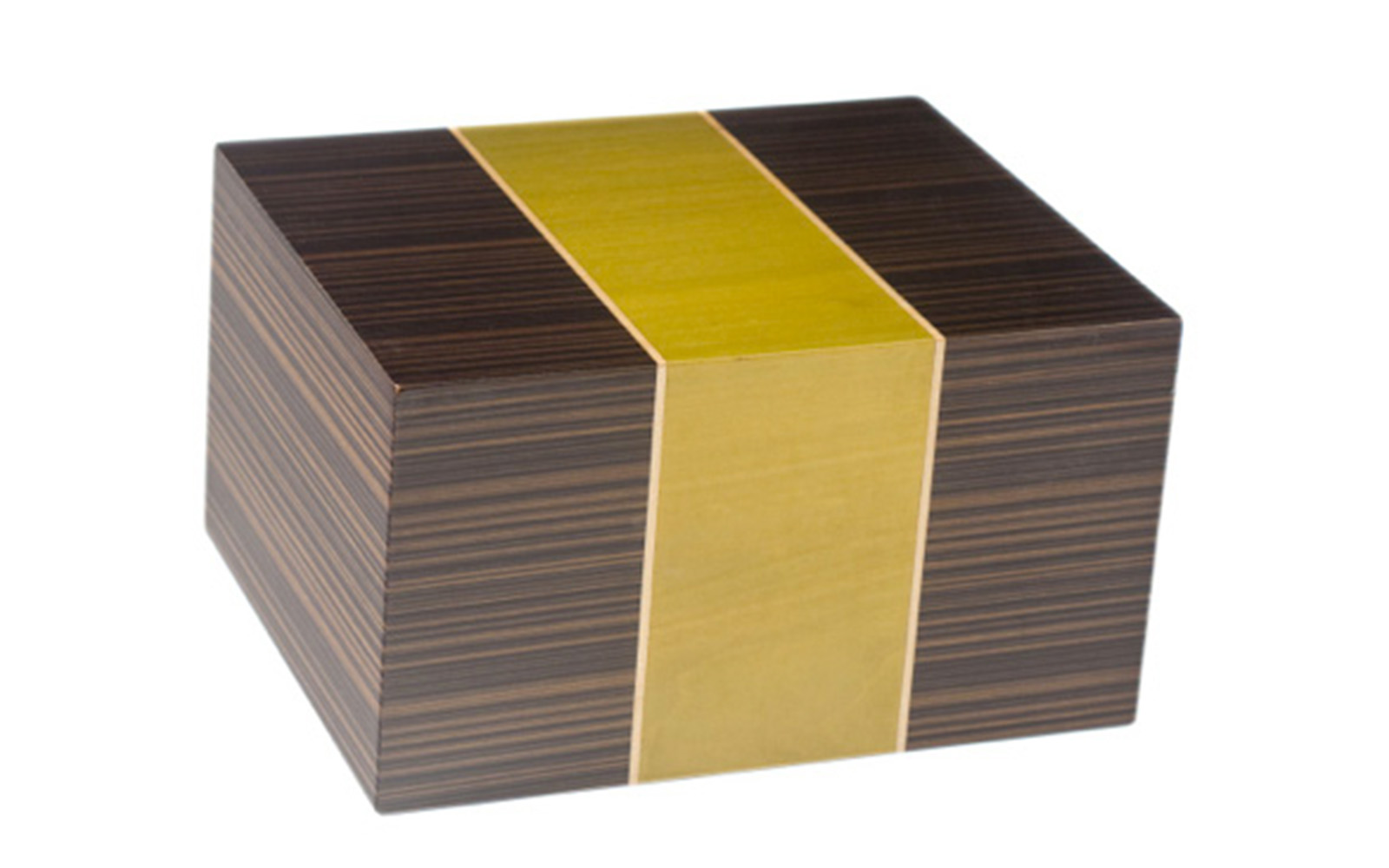LaTour The spirit of enjoying life is evident in this stylish masterpiece. This handsome urn with its clean and classic lines is crafted from black wood with a luxurious inlay. This urn is only available in large size only. Large: 235 Cu. inches / up to 230 lbs. / 9.1" x 7.4" x 5.2" $225
