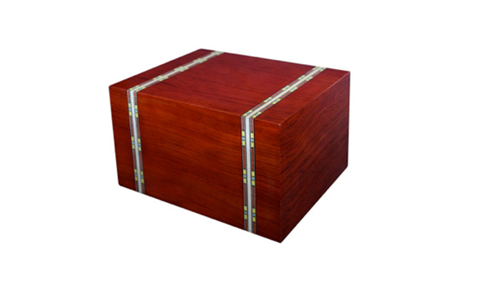 Marseilles The uniqueness of this striking inlay invokes memories of the metropolitan area of Marseilles. France’s largest city on the Mediterranean coast possesses beautiful colors represented in this high lacquer burl urn, to depict the celebration of life and love. This urn is available in small and large sizes only. Small: 29 Cu. inches / up to 24 lbs. / 3.7" x 3.7" x 4.5" $115 Large: 235 Cu. inches / up to 230 lbs. / 9.1" x 7.4" x 5.2" $225
