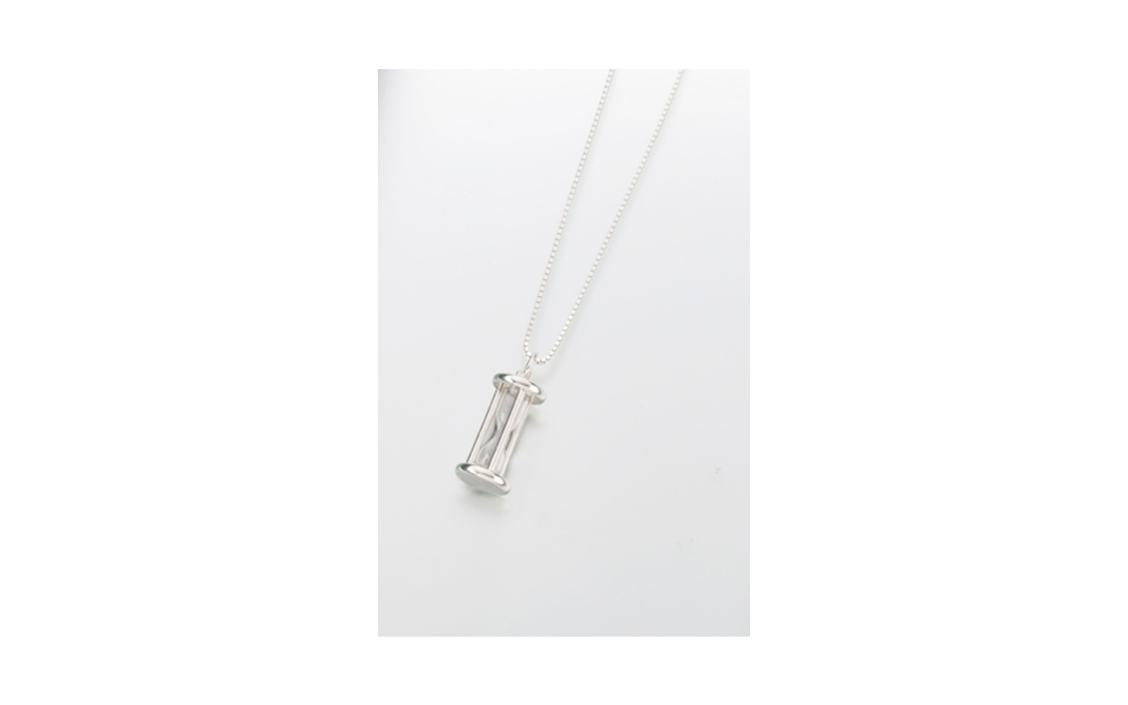 Sterling Silver "Our" Glass Pendant Measures 1/2"W x 15/16"H, Chain not included, $260