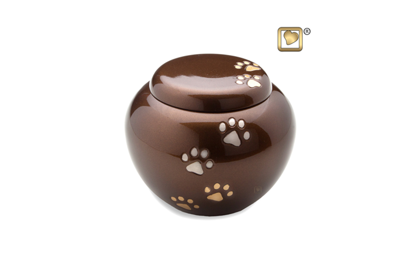 Bronze Cuddle Urn This urn is made of solid brass and is available in three sizes which include Large, Medium, and Small. Large: (6” wide, 80 Cu. inches, up to 75 lbs.) $110 Medium: (5” wide, 45 Cu. inches, up to 40 lbs.) $85 Small: (4.5” wide, 30 Cu. inches, up to 25 lbs.) $70