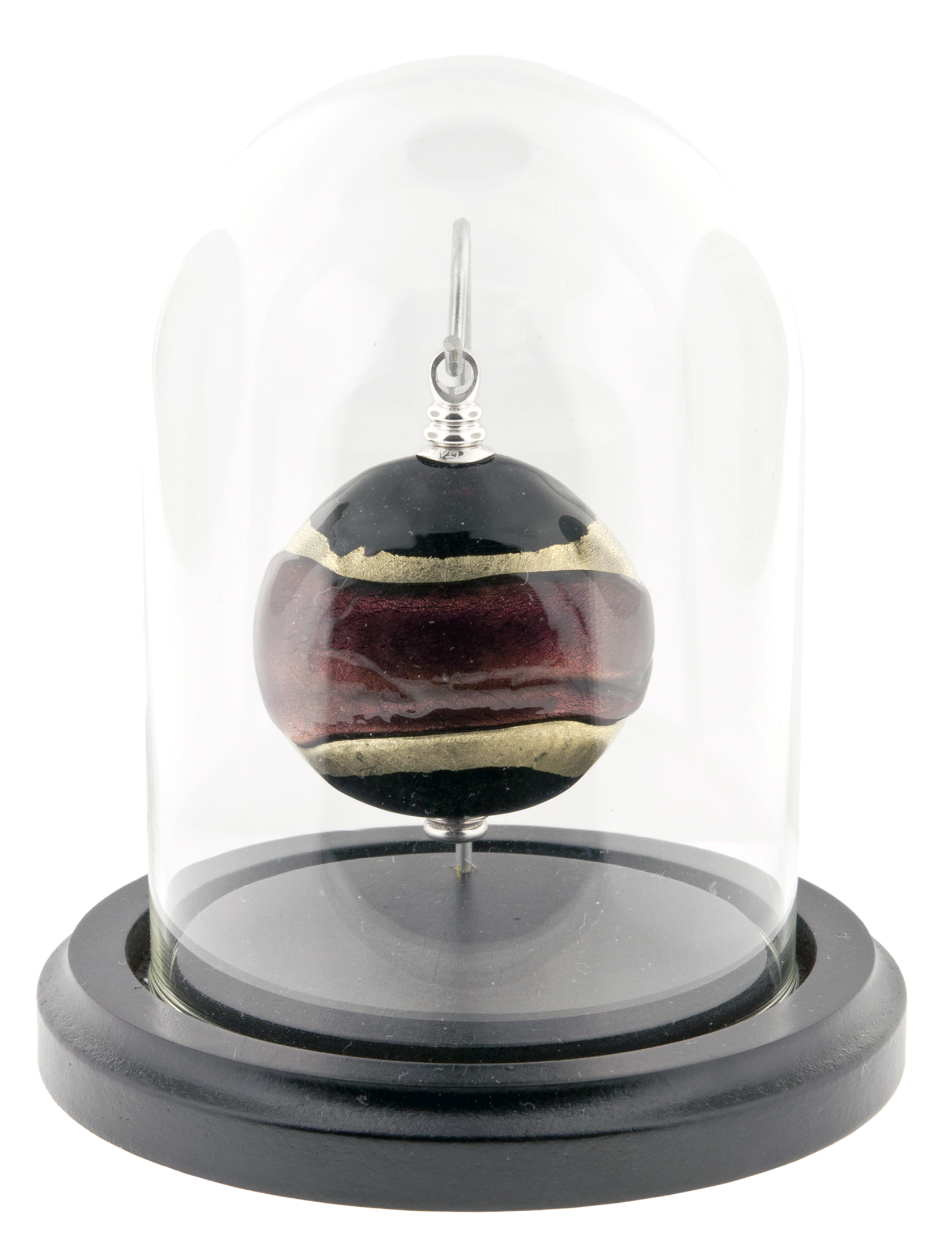 Gilded Dreams Keepsake Keepsake: 2" W x 0.75" D x 2.3" H / 0.5 CI Base and Glass Dome (included): 4" Dia x 5" H $425
