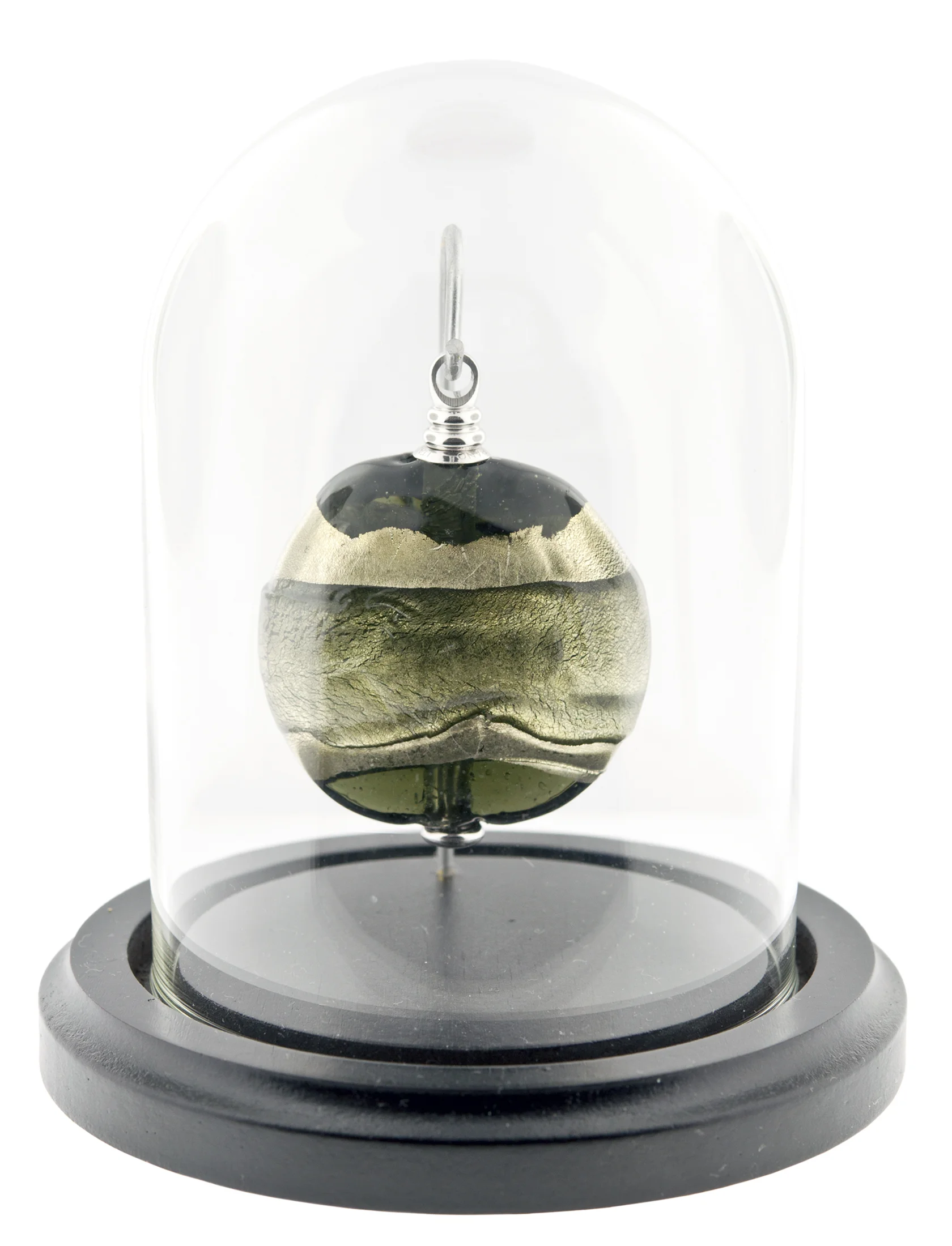 In the Garden Keepsake Keepsake: 2" W x 0.75" D x 2.3" H / 0.5 CI Base and Glass Dome (included): 4" Dia x 5" H $425