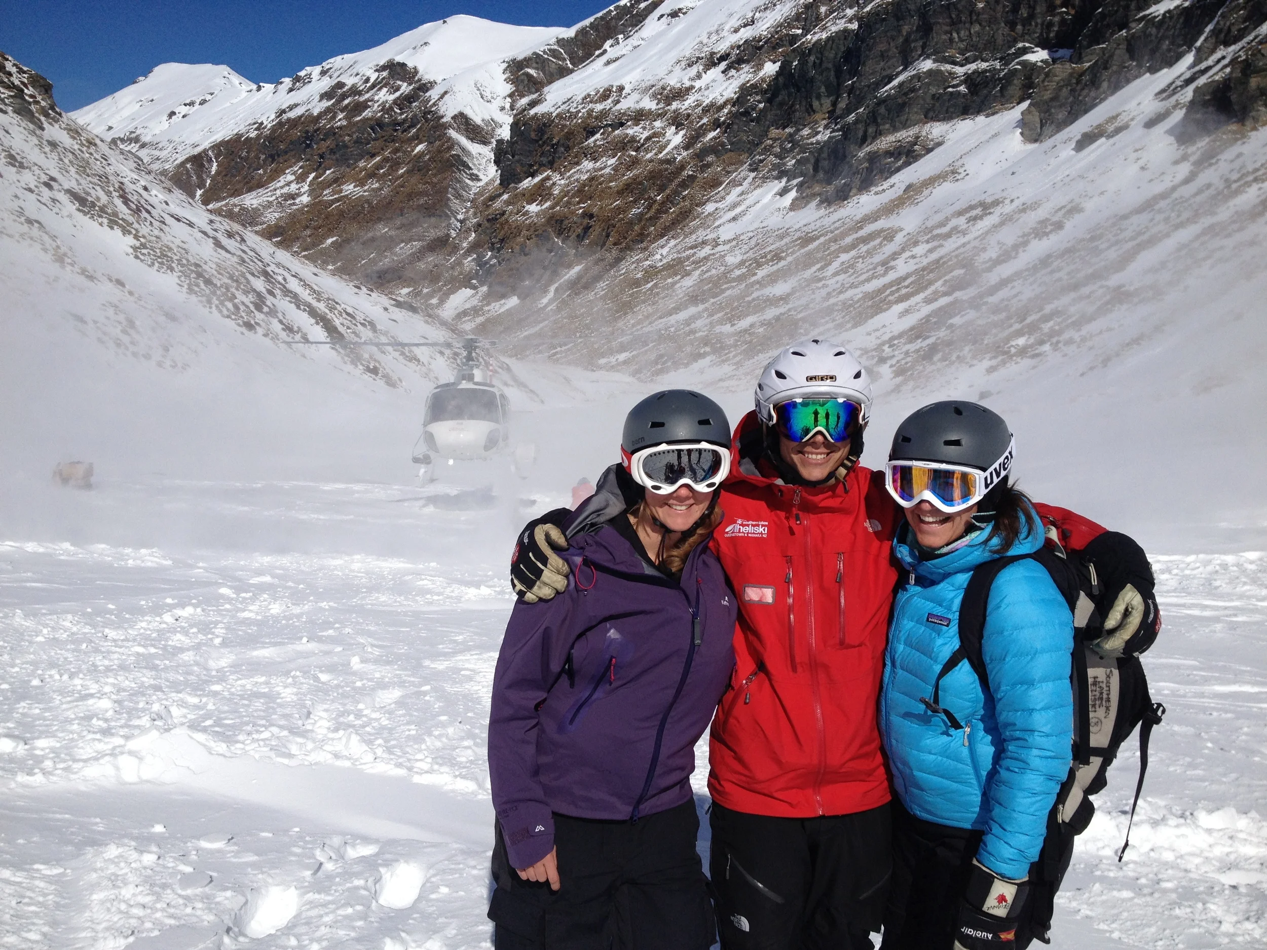 Heli-Skiing.  Southern Lakes. New Zealand