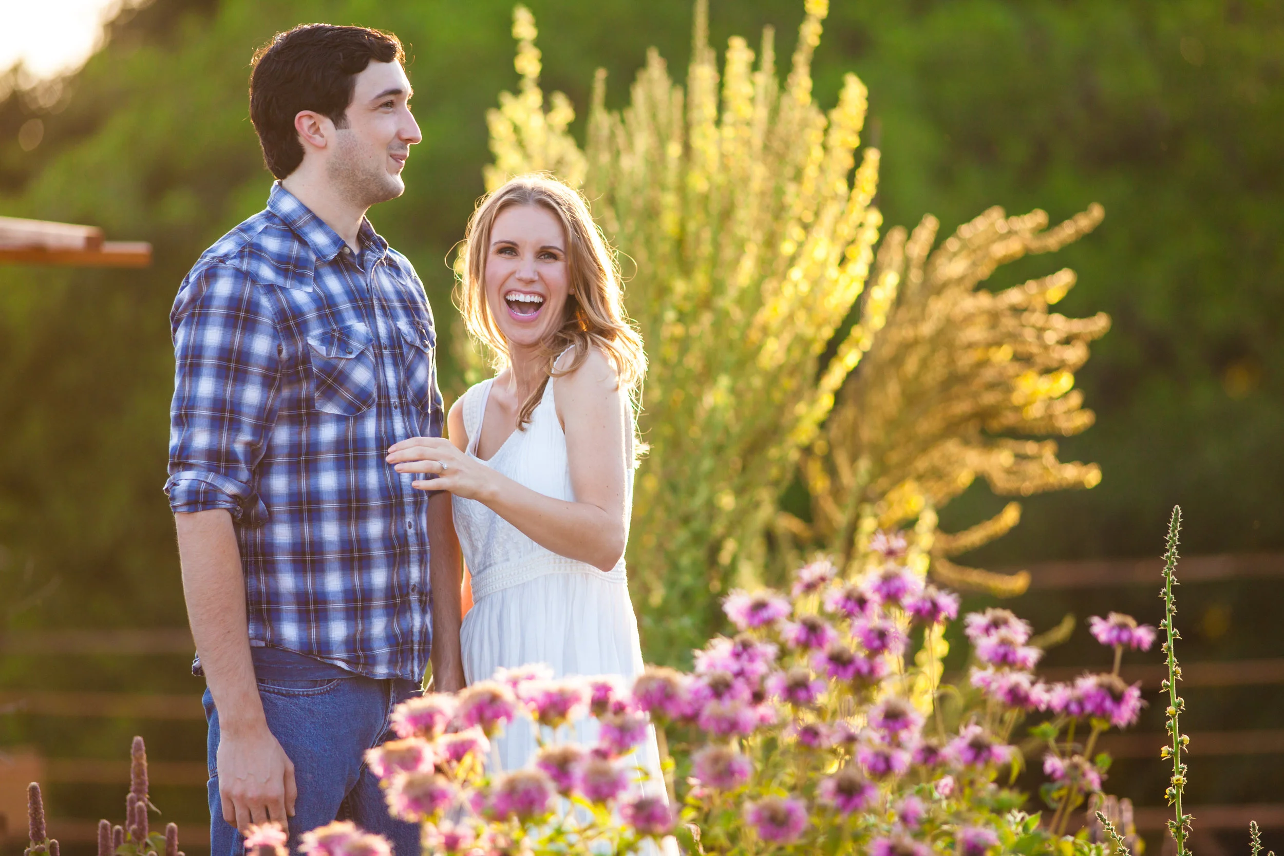 Surprise engagement photographer Santa Barbara