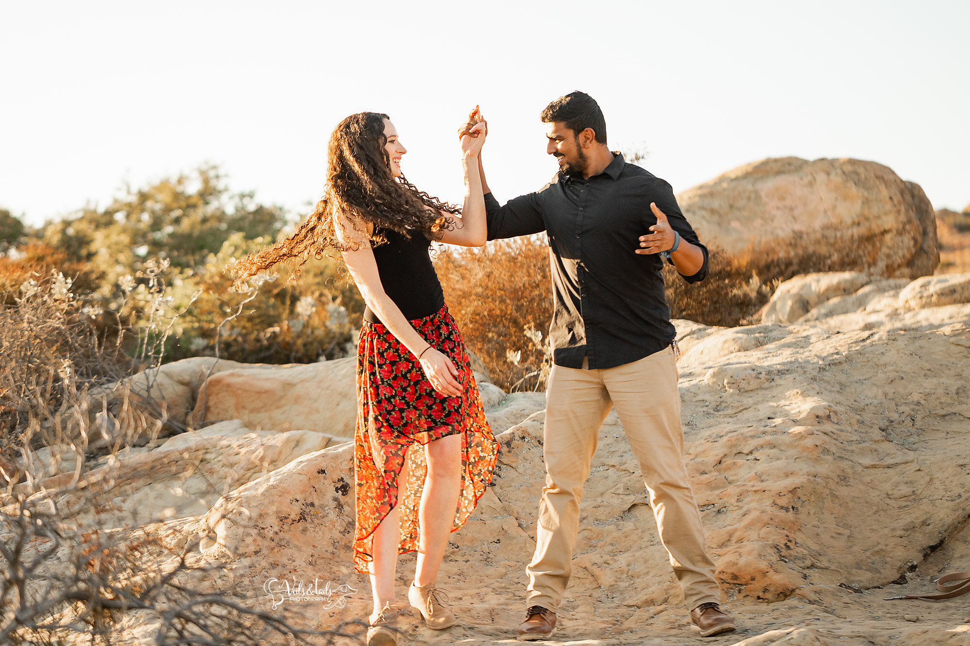 sunset engagement session, Santa Barbara, California